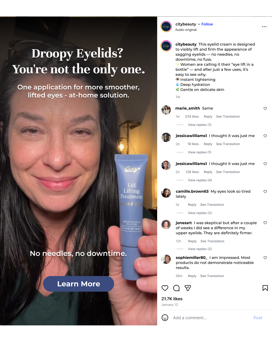 Rachel Elisa Beauty Facebook ad