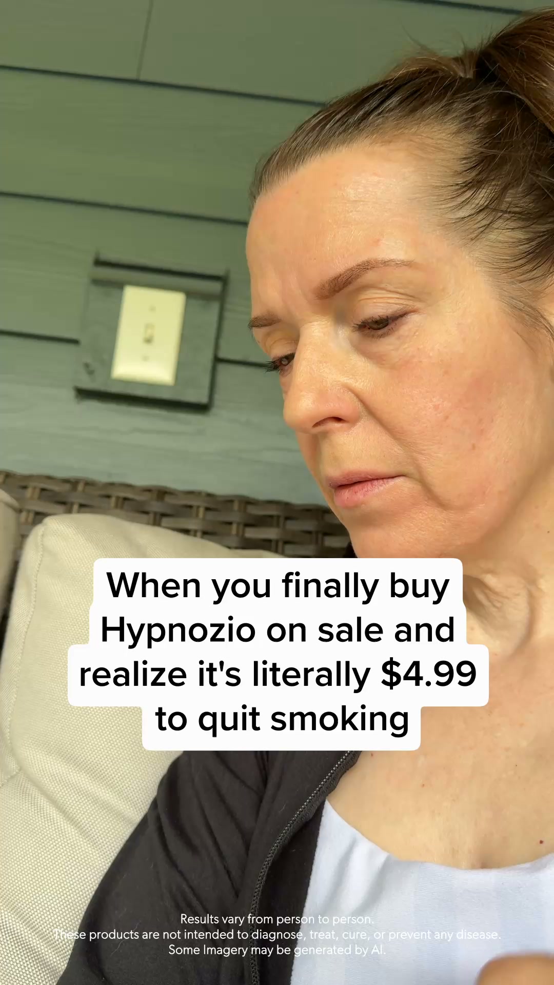 Hypnozio: power of hypnotherapy Facebook ad: Quit Smoking in a Way That Actually Feels Easy
