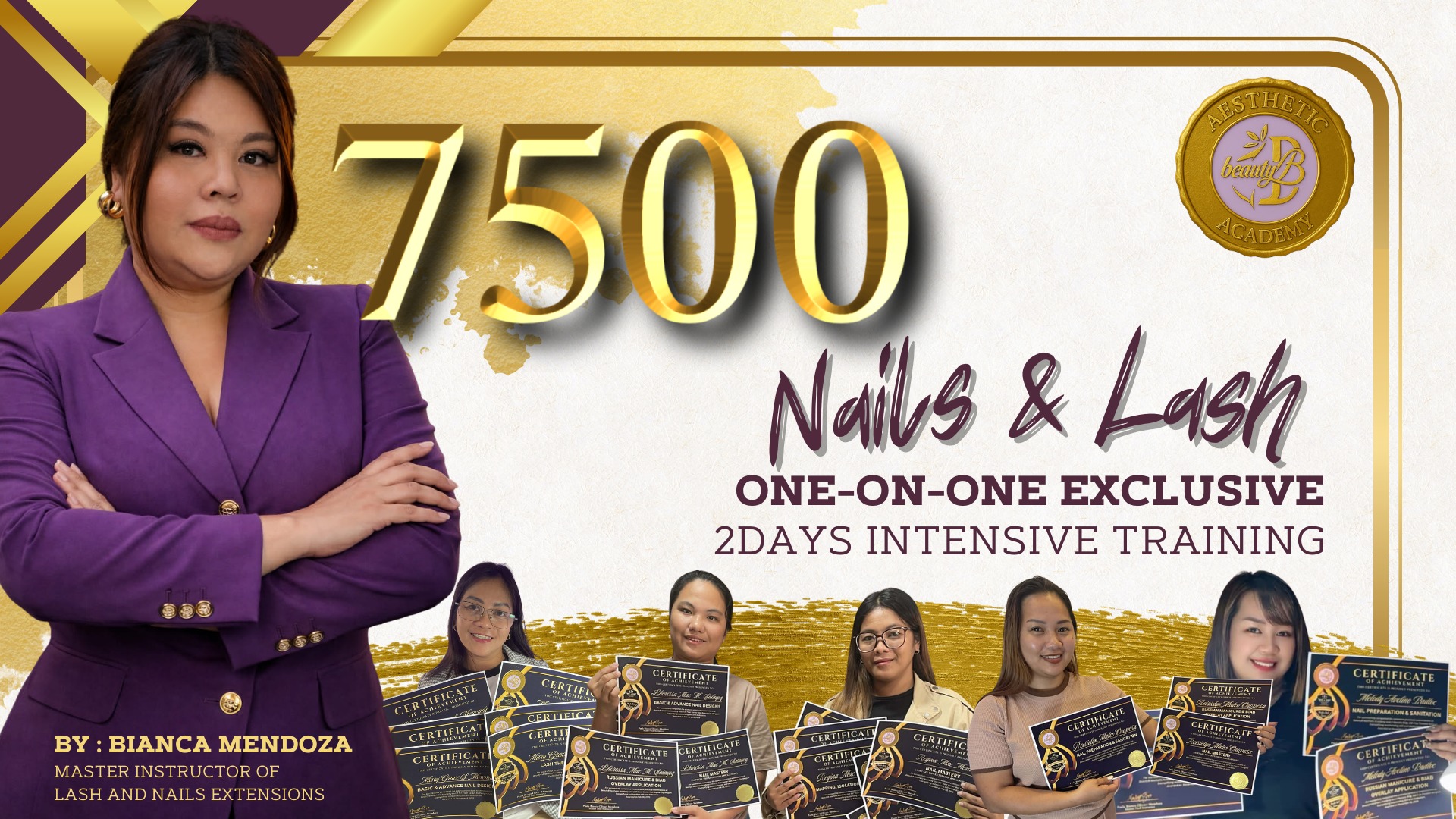 BeautyB Training Studio & Aesthetics Facebook ad: STOP SCROLLING. START EARNING ₱50,000 / MONTH