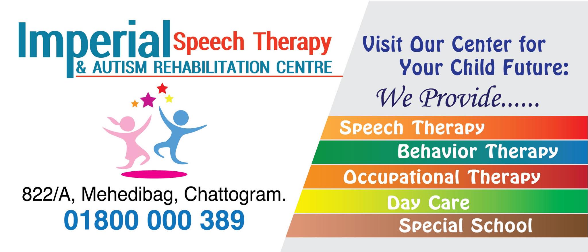 Imperial Speech Therapy & Autism Rehabilitation center Facebook ad: We provide Speech therapy, occupational therapy, behaviour…