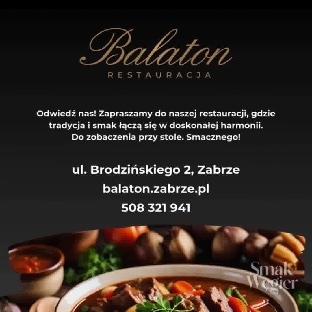 Restauracja Balaton w Zabrzu Facebook ad: Do zobaczenia przy stole