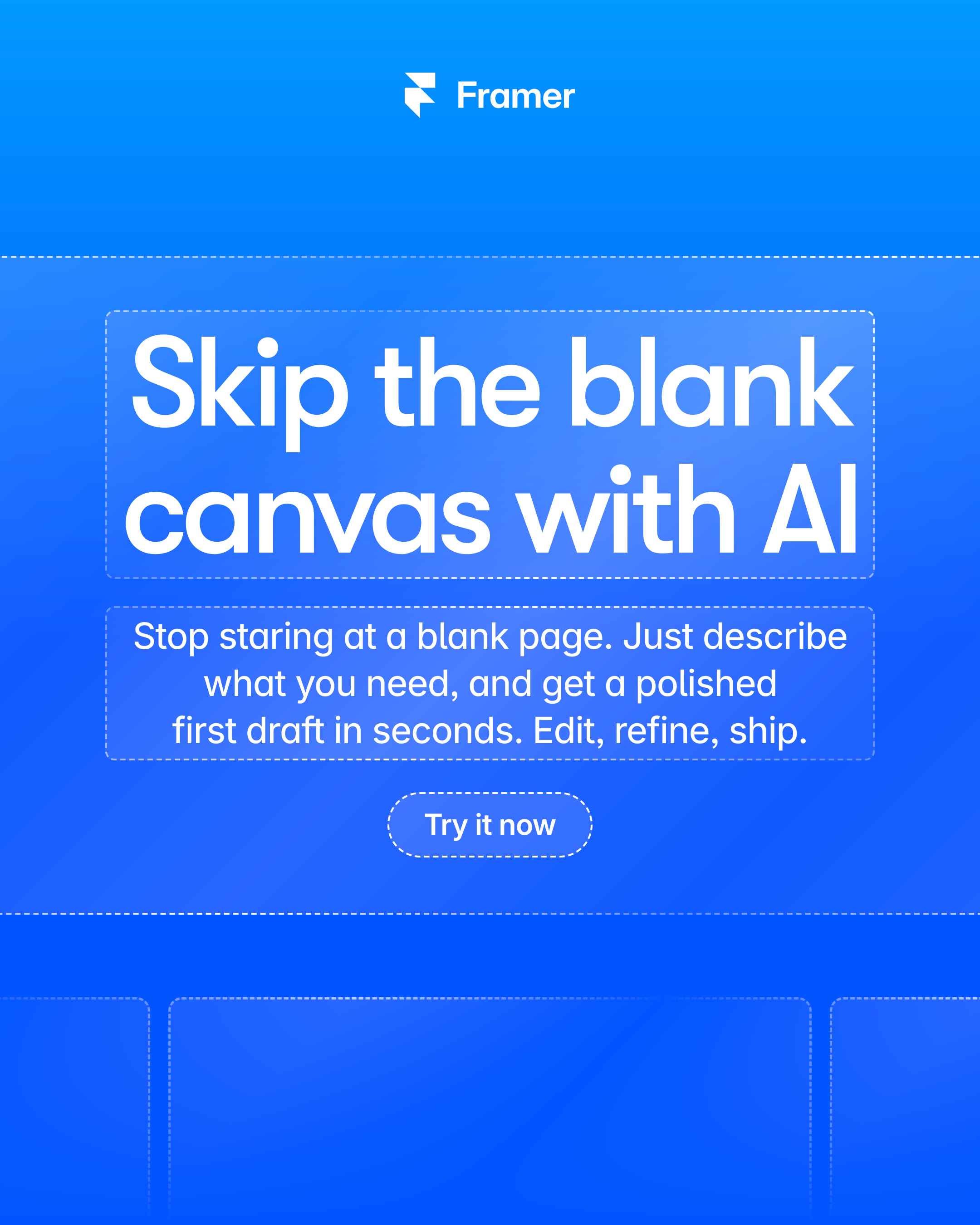 Framer Facebook ad