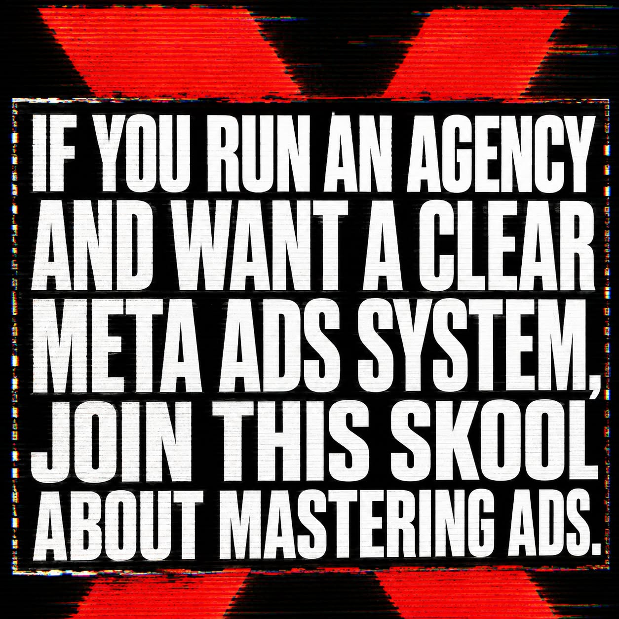 Skool Facebook ad