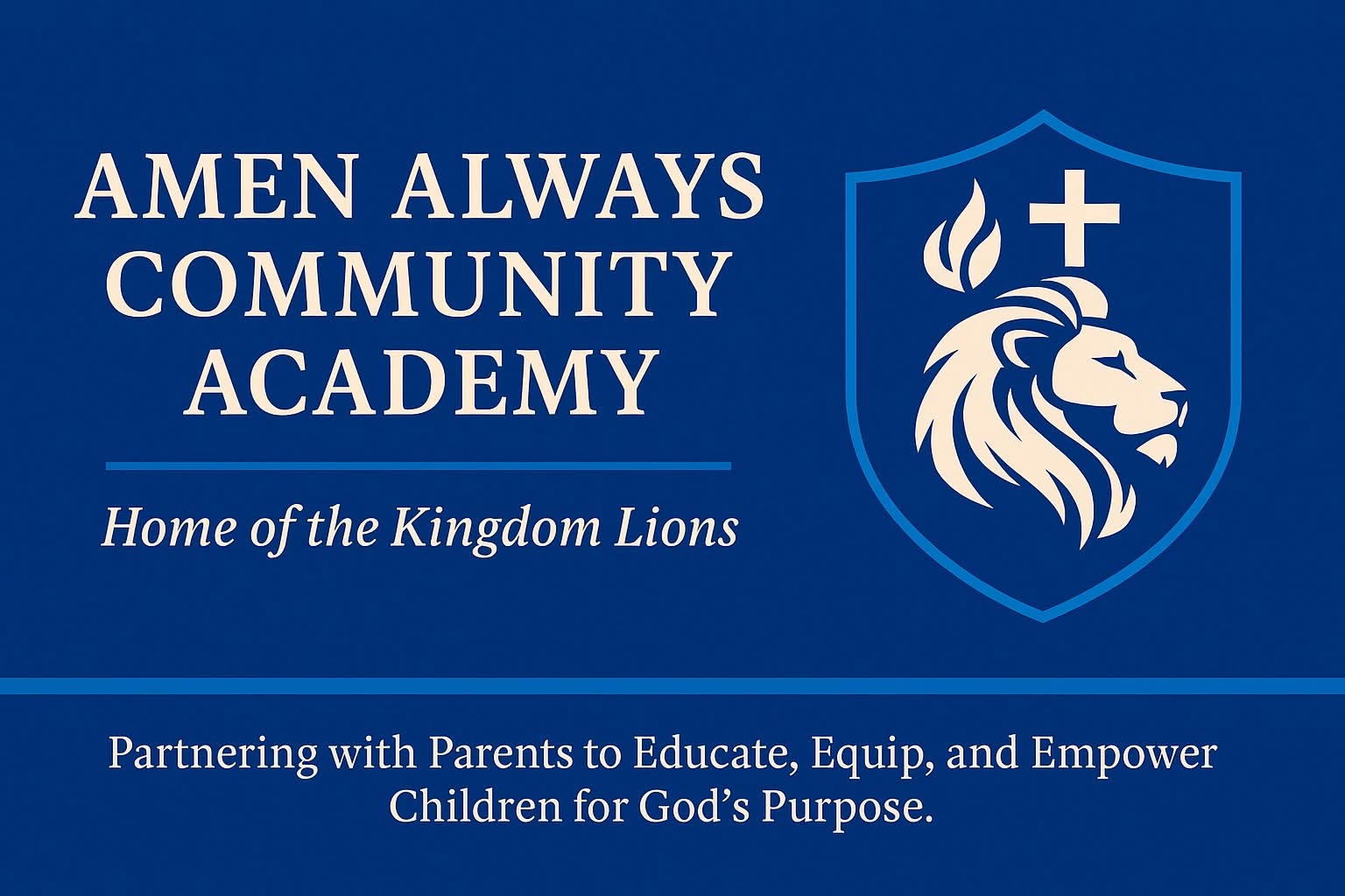 Amen Always Community Academy Facebook ad: Love. Learn. Lead.