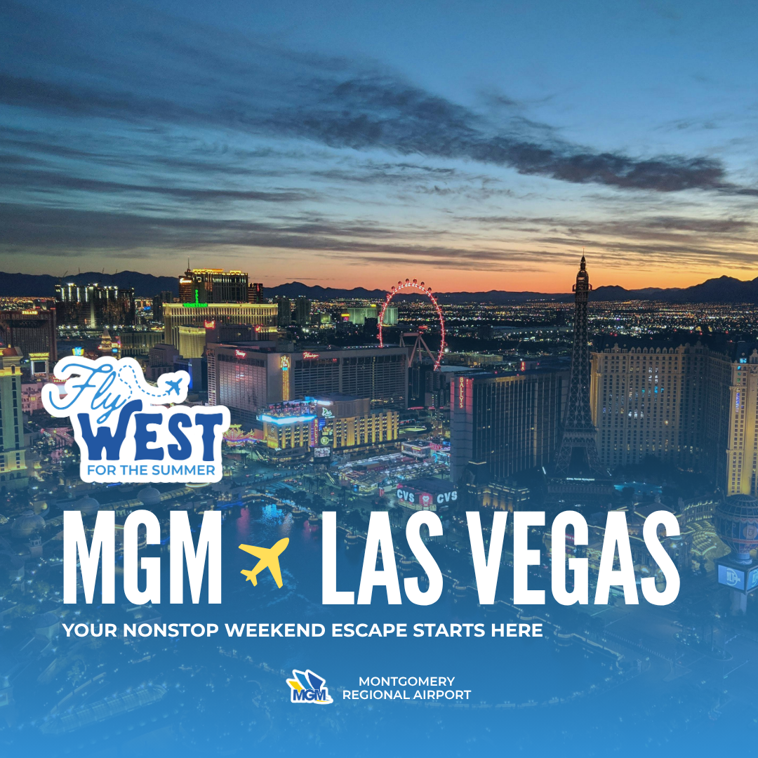 Montgomery Regional Airport - MGM Facebook ad: Fly MGM to Las Vegas