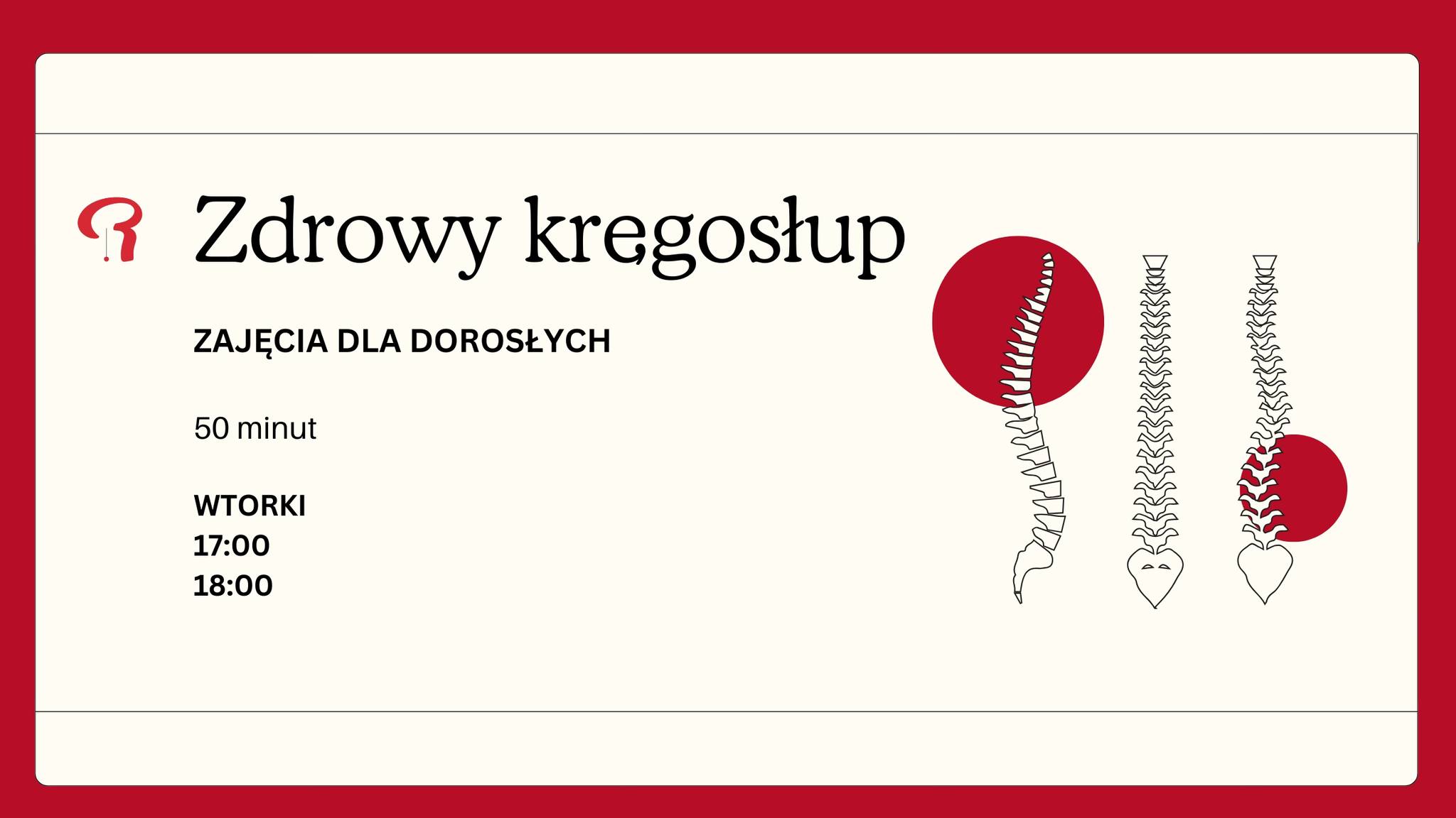 GRUPA Revital Facebook ad: Zadbaj o swój kręgosłup | Zajęcia Zdrowy Kręgosłup
