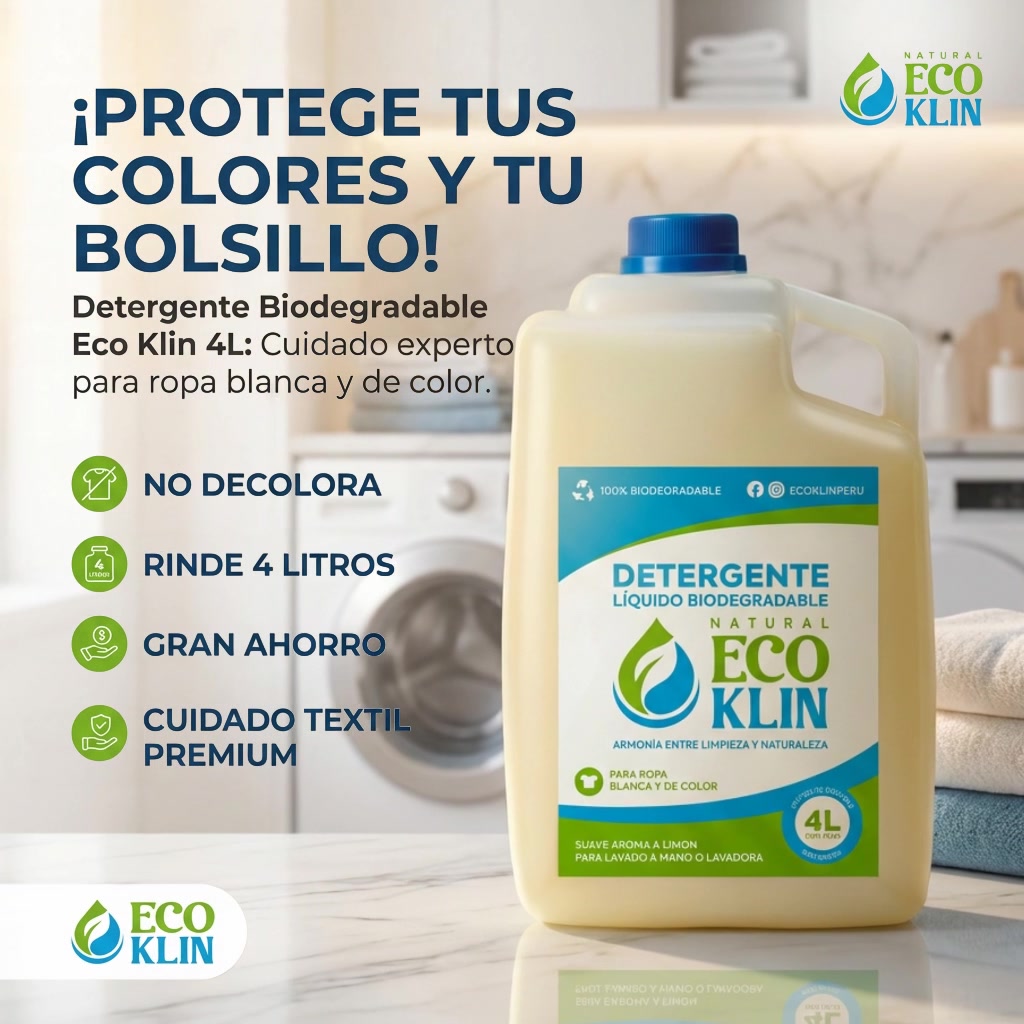 eco klin Facebook ad: Limpia más, contamina menos