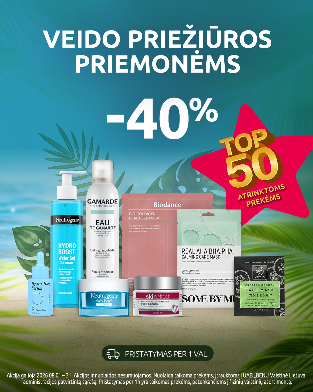 BENU Vaistinė Facebook ad from Jul 31, 2026