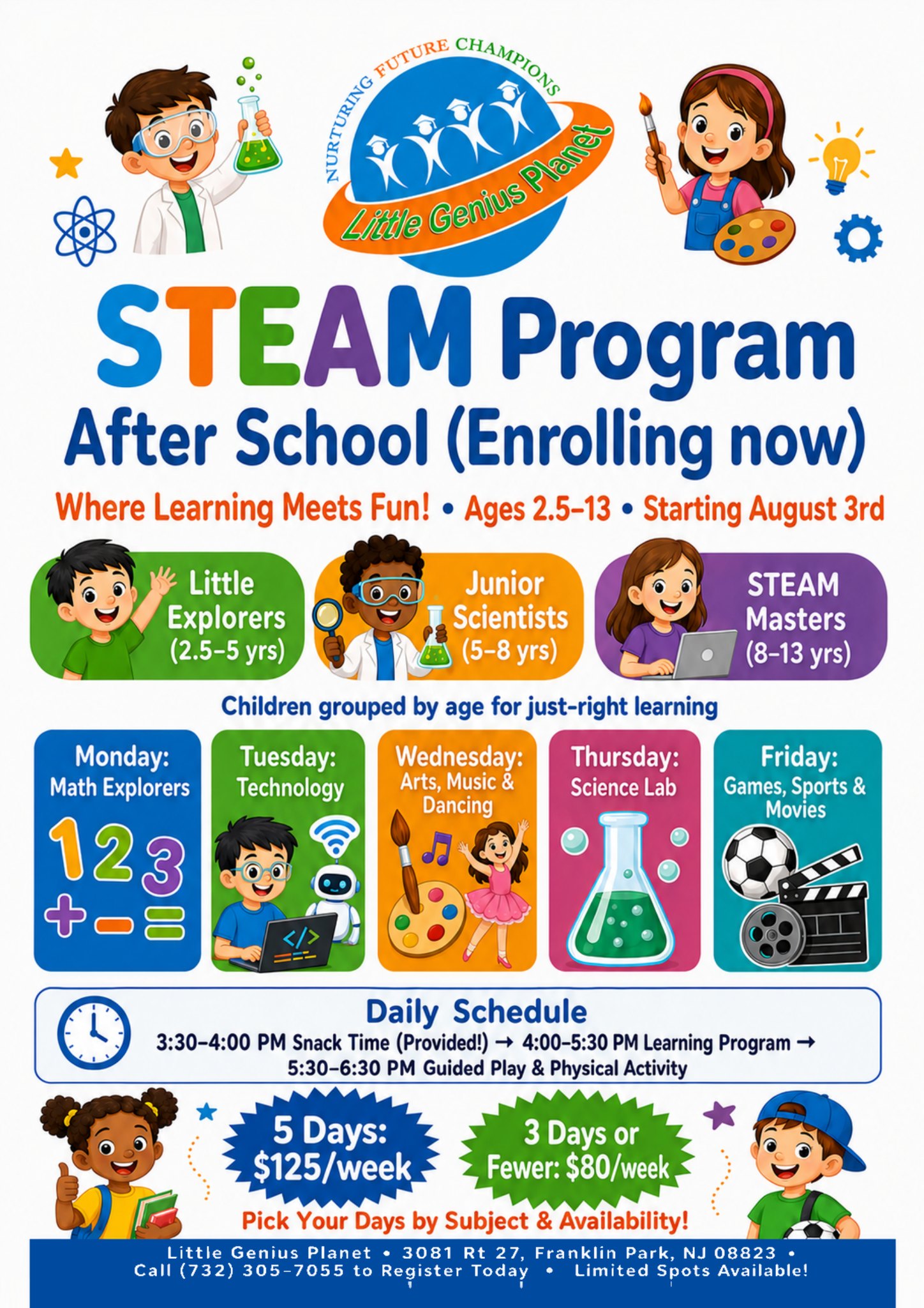 Little Genius Planet Franklin Park Facebook ad: The school bell doesn't have to end the…