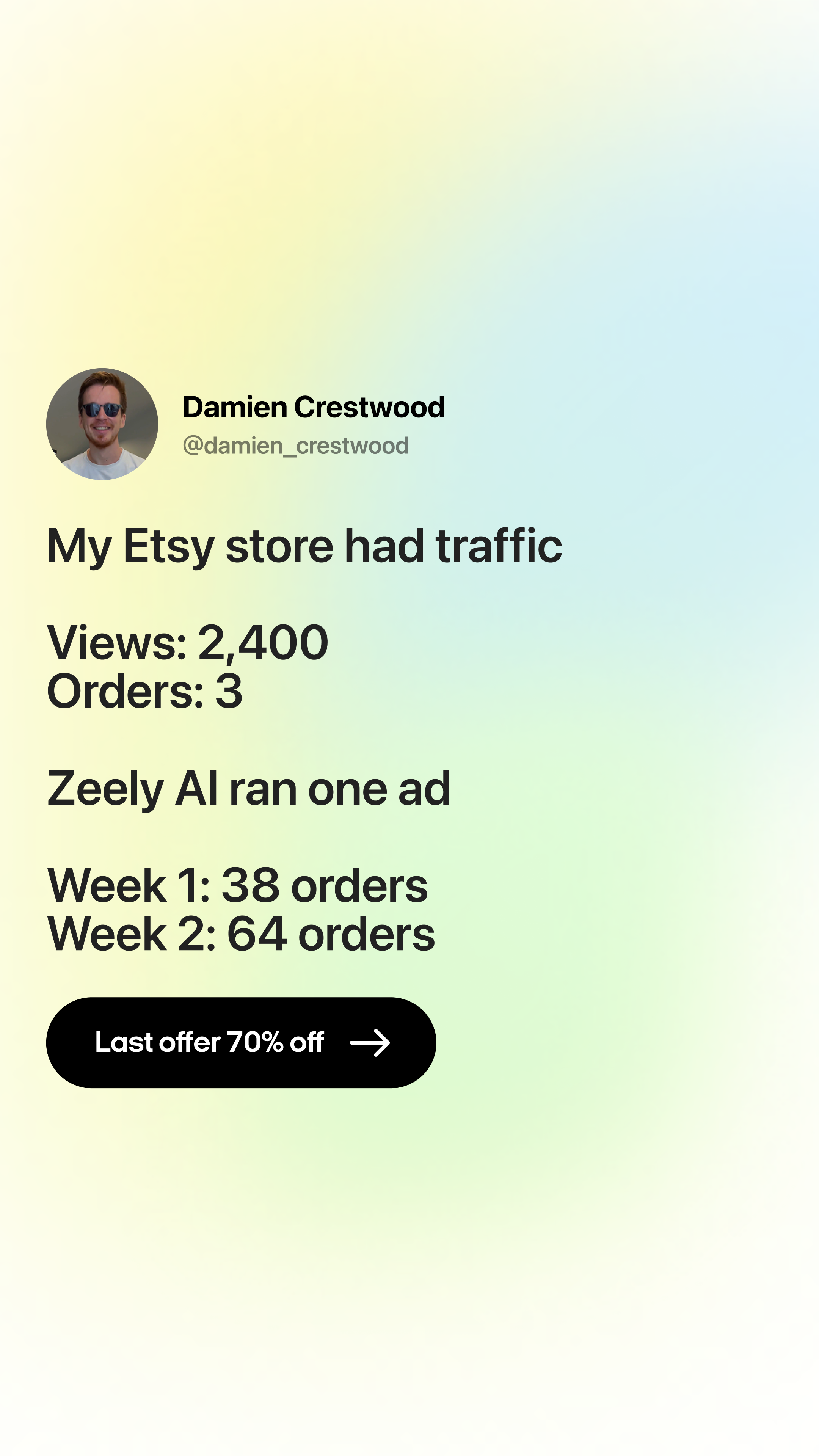 Zeely Facebook ad