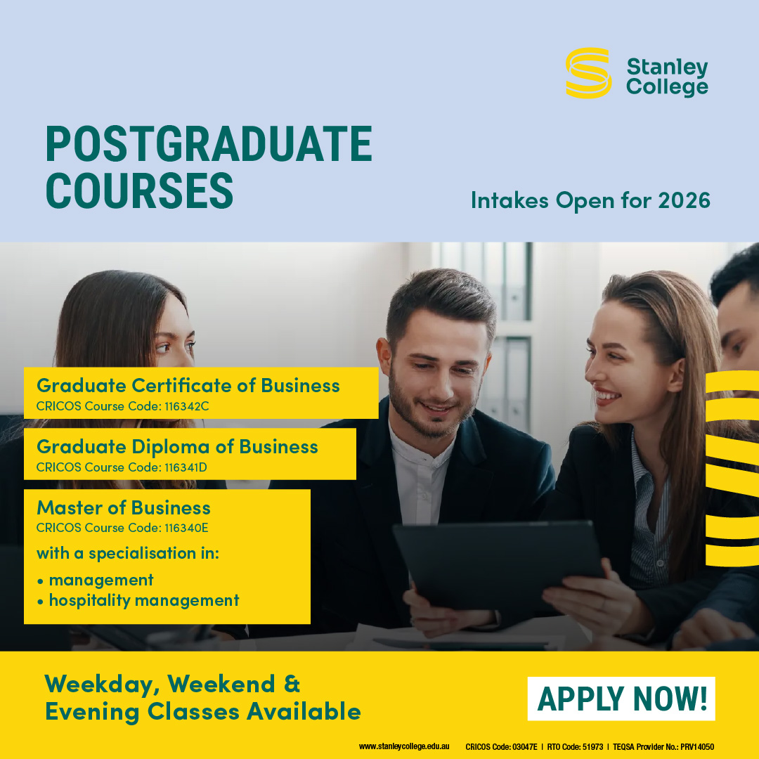 Stanley College Facebook ad from May 13, 2026