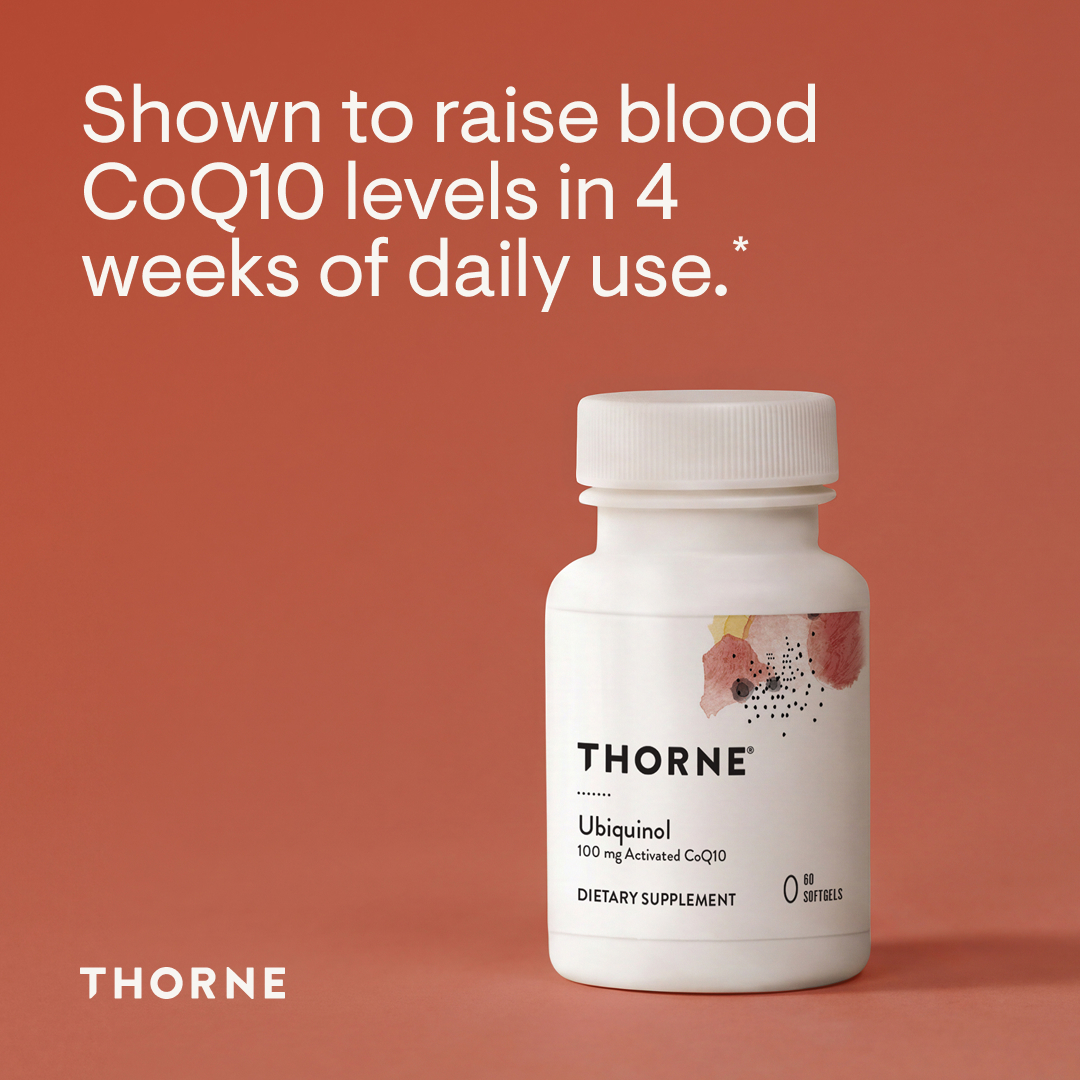 Thorne Facebook ad: Enhance Your Ubiquinol Levels*