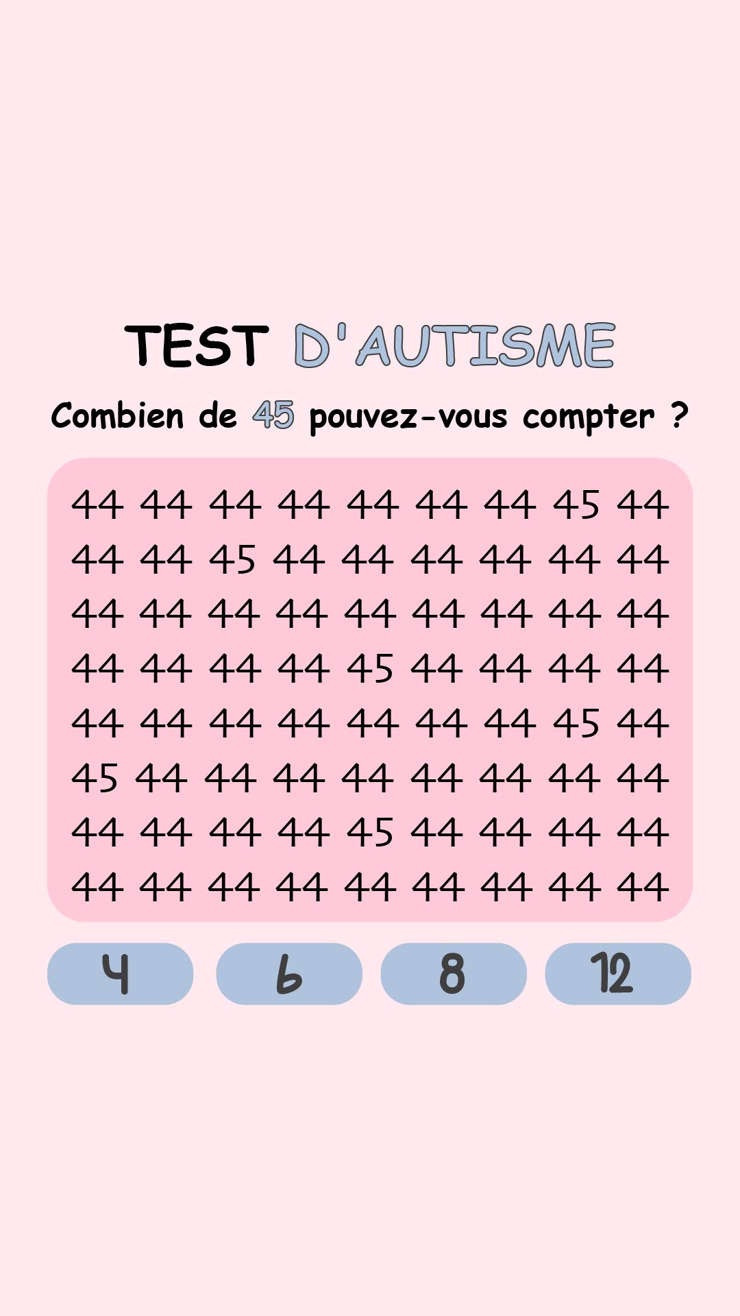 International IQ test Facebook ad