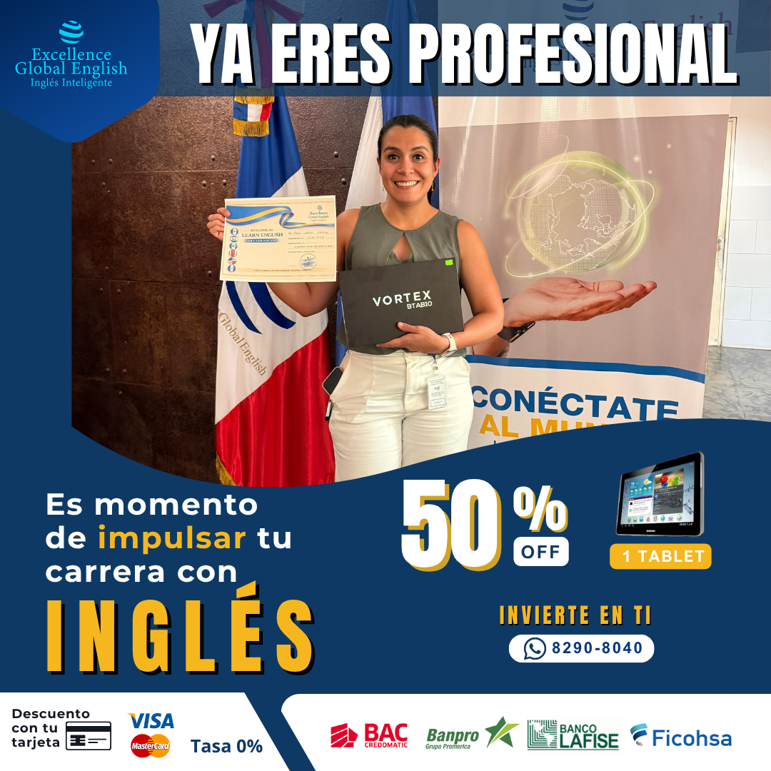Excellence Global English Nicaragua Facebook ad: Quiero PROMO