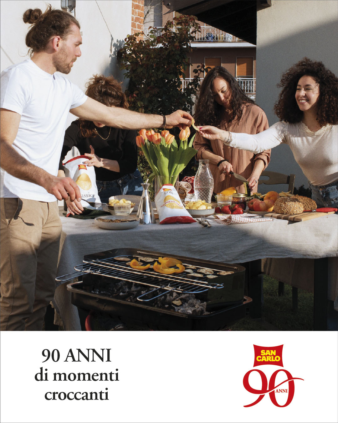 San Carlo Facebook ad: Ci piace pensare di avervi accompagnato con gusto…