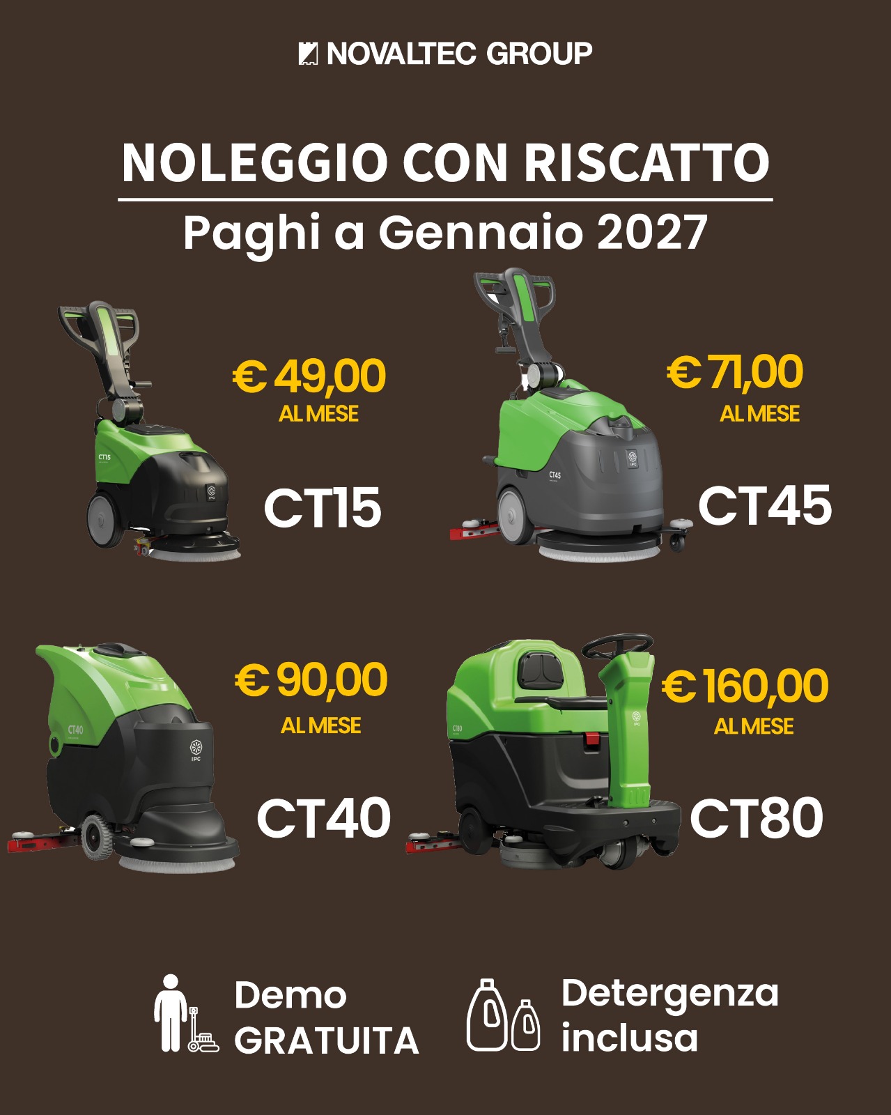 Novaltec Group Srl Facebook ad: PAGA DA GENNAIO 2027