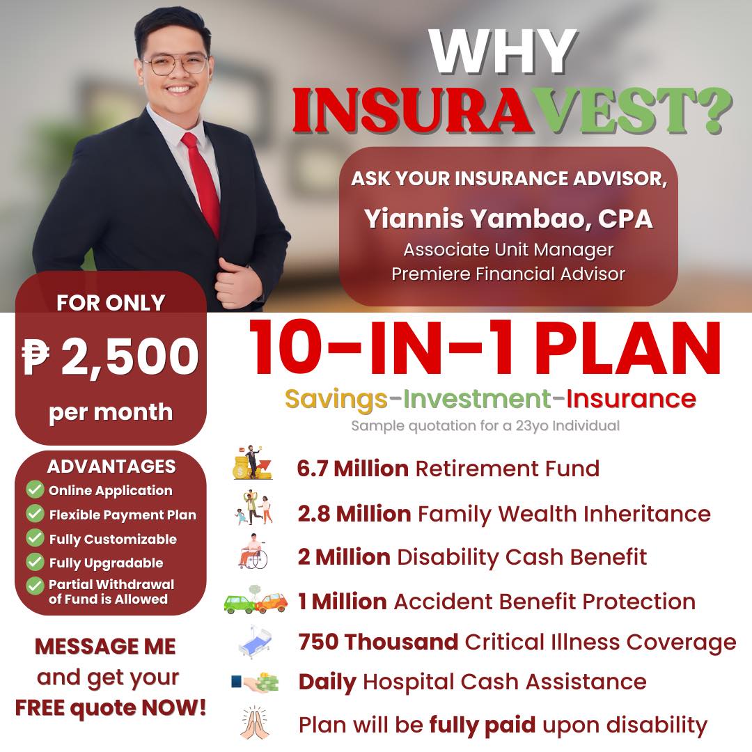 Yiannis Yambao, CPA, MDRT - Insurance Advisor Facebook ad