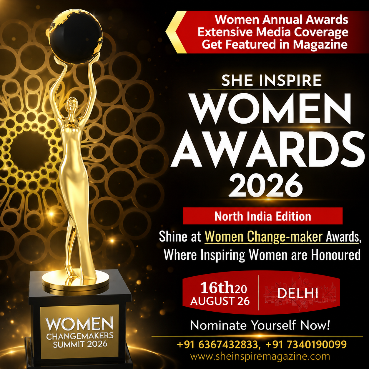 She Inspire Facebook ad: Women Changemaker Summit 2026 - Closing Soon - Apply Now