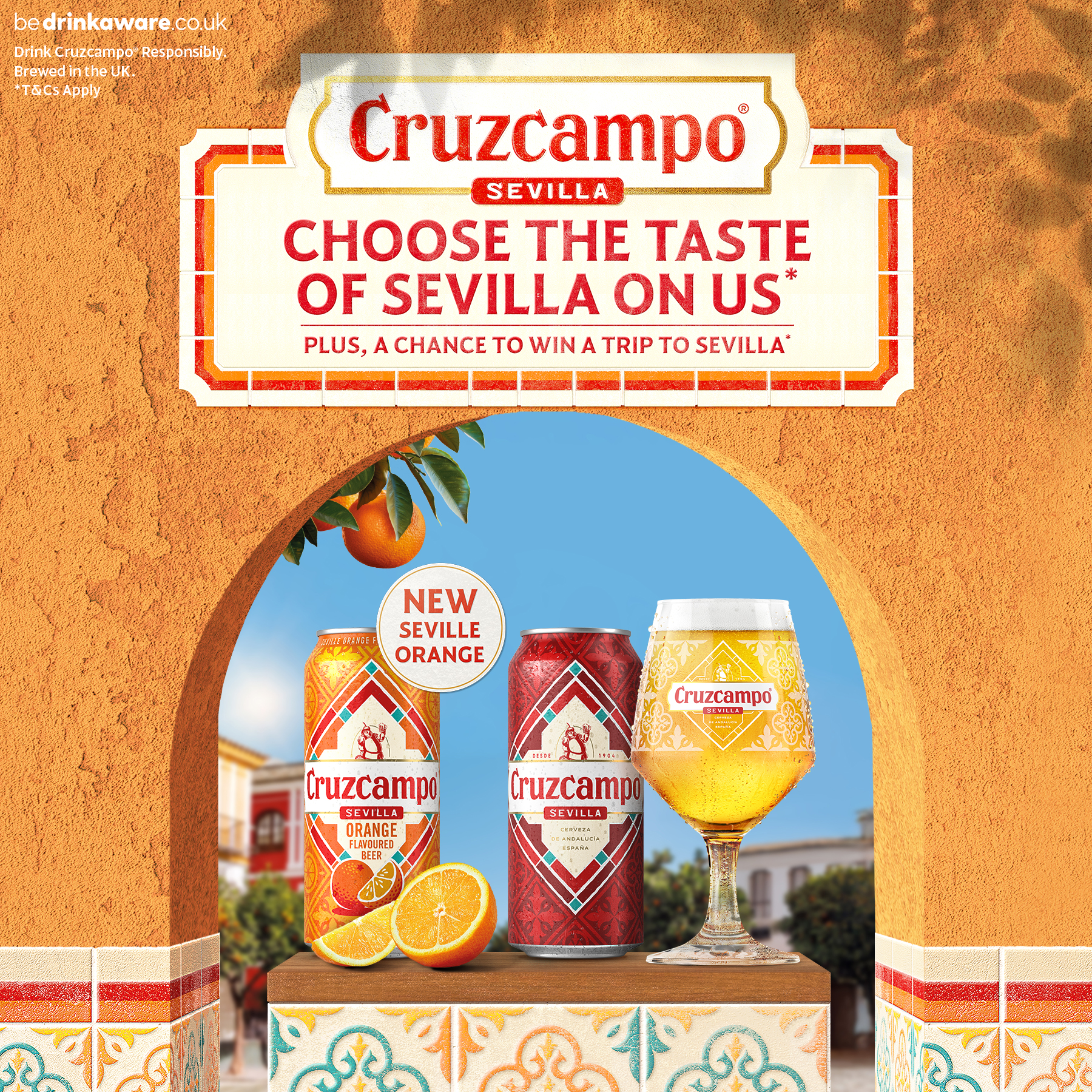 Cruzcampo UK Facebook ad from Aug 3, 2026