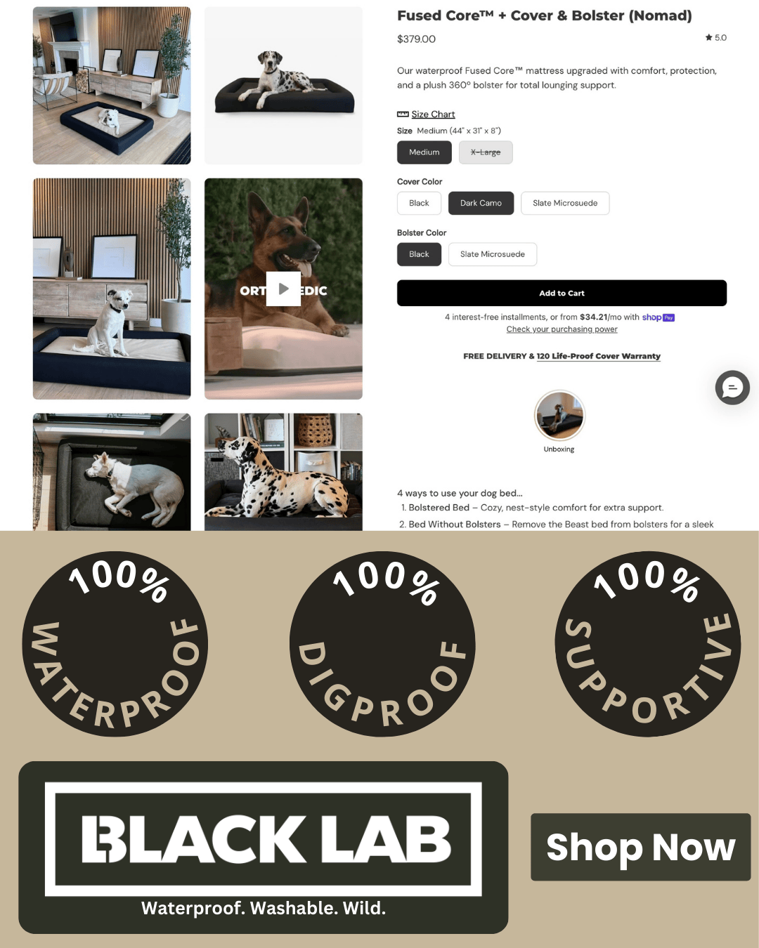 Black Lab Brands Facebook ad