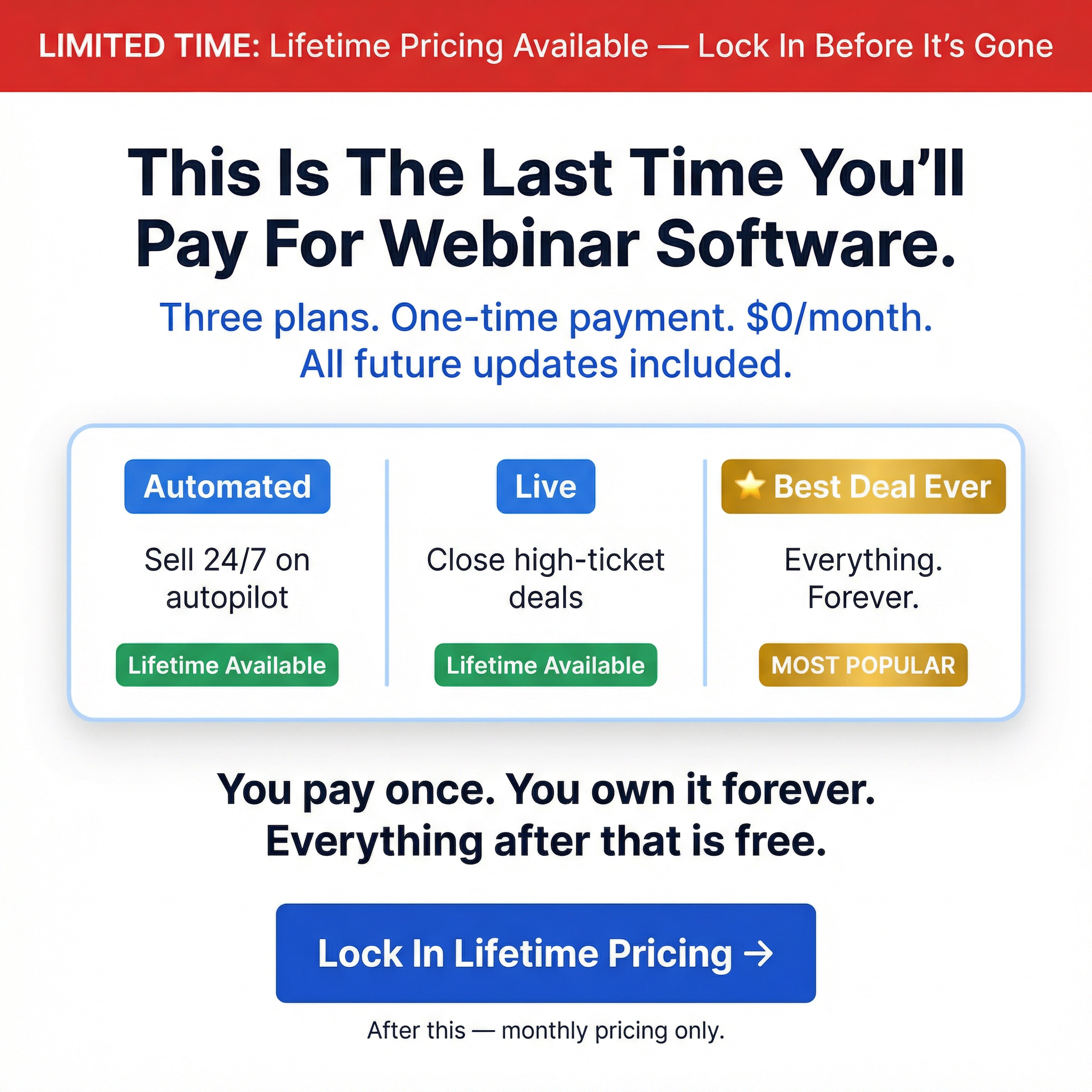 WebinarKit Facebook ad