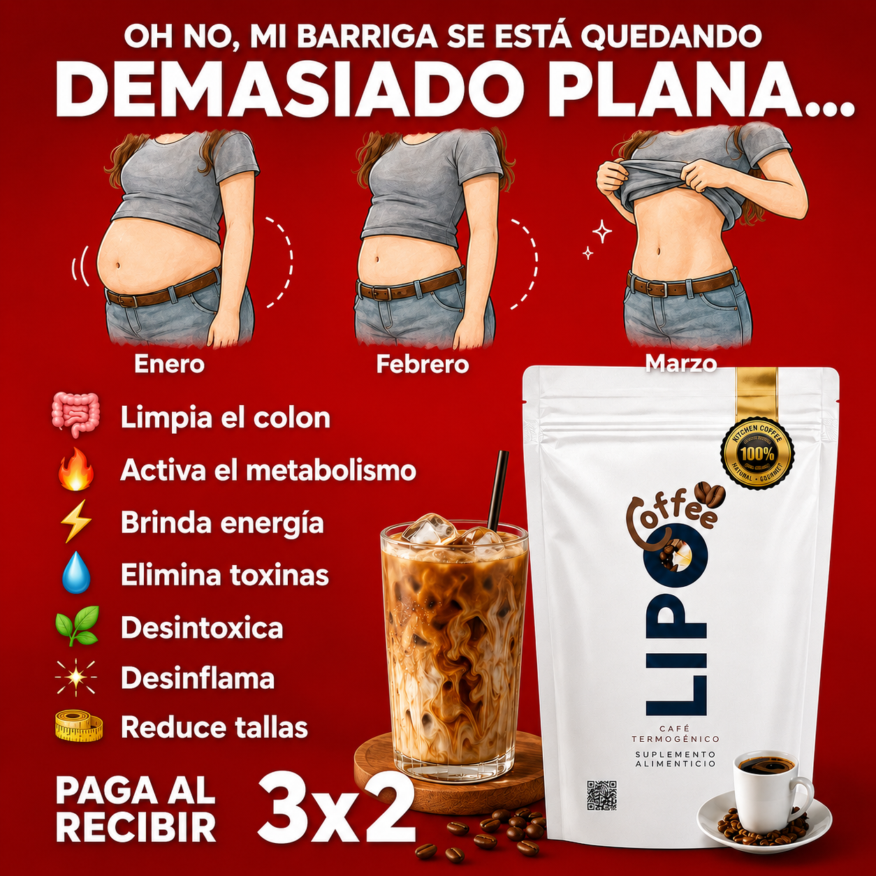 NaturalWorks Mexico Facebook ad: Promoción especial 3x2 solo hoy