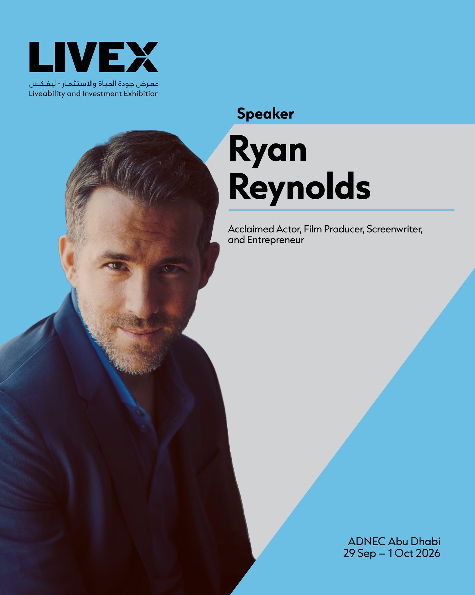 LIVEX Facebook ad: Register Now: LIVEX Abu Dhabi