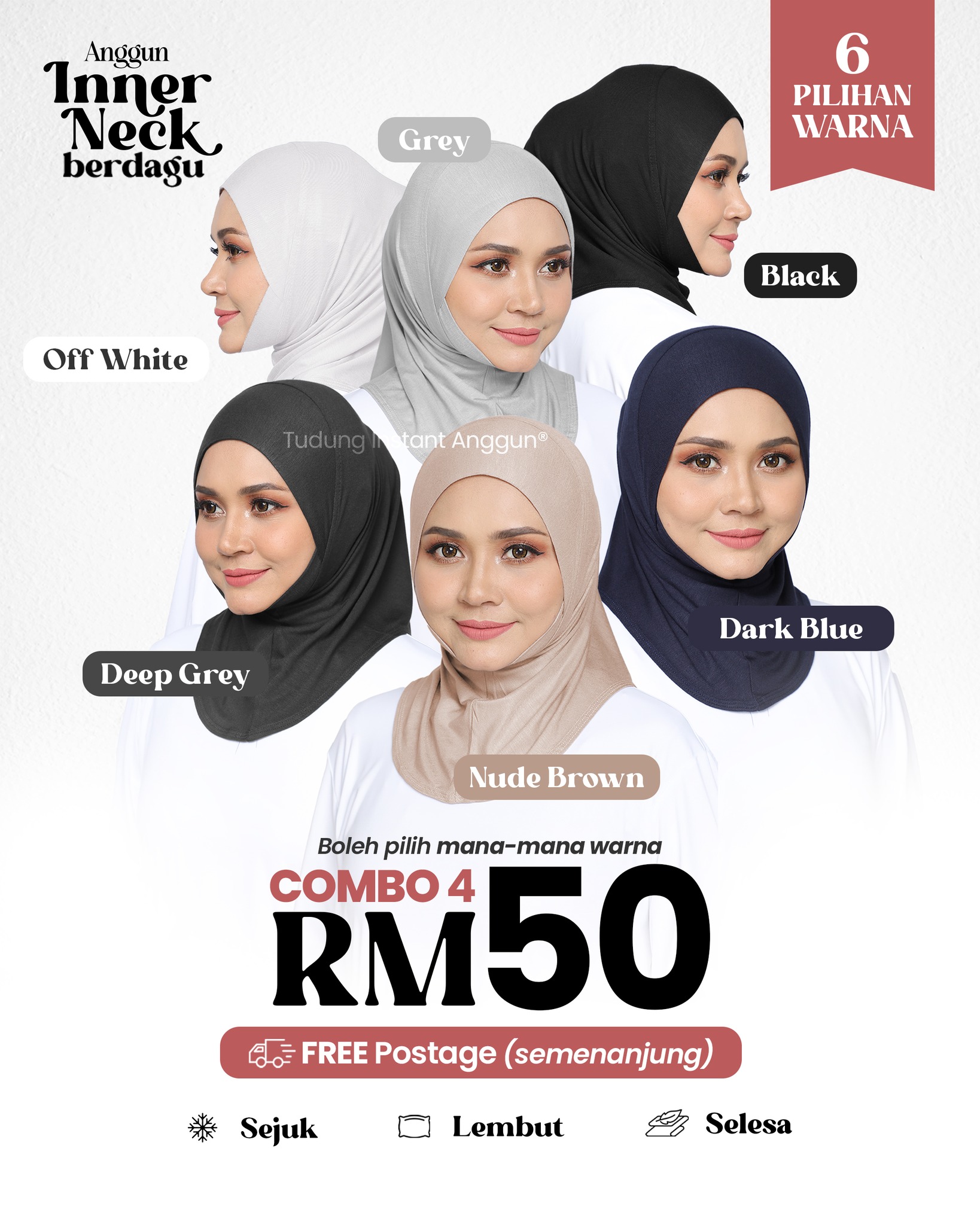 Tudung Instant Anggun Facebook ad: Untung ambil ๐๐๐๐๐ ๐ helai ni, Inner Anggunโฆ