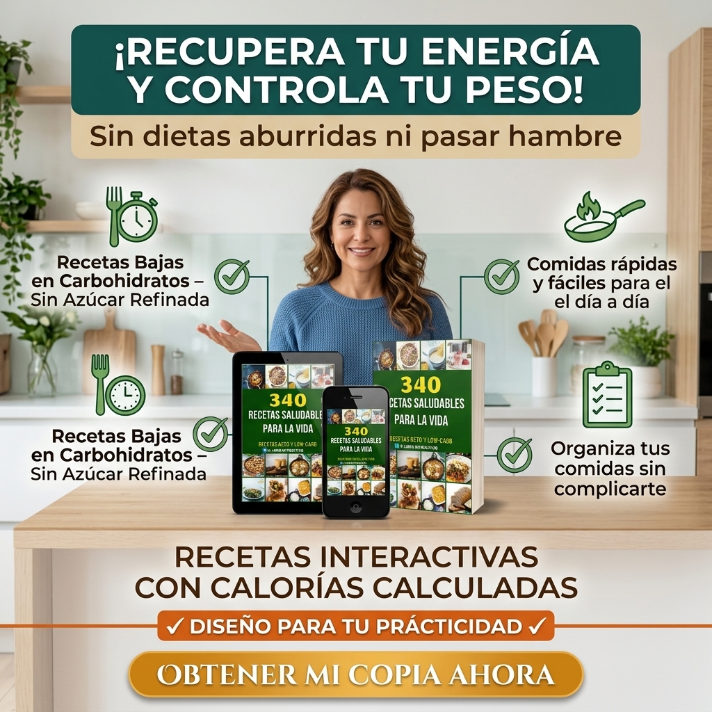 Esencia & Salud Femenina Facebook ad: ¡No te llevas solo un recetario! Te llevas el sistema…