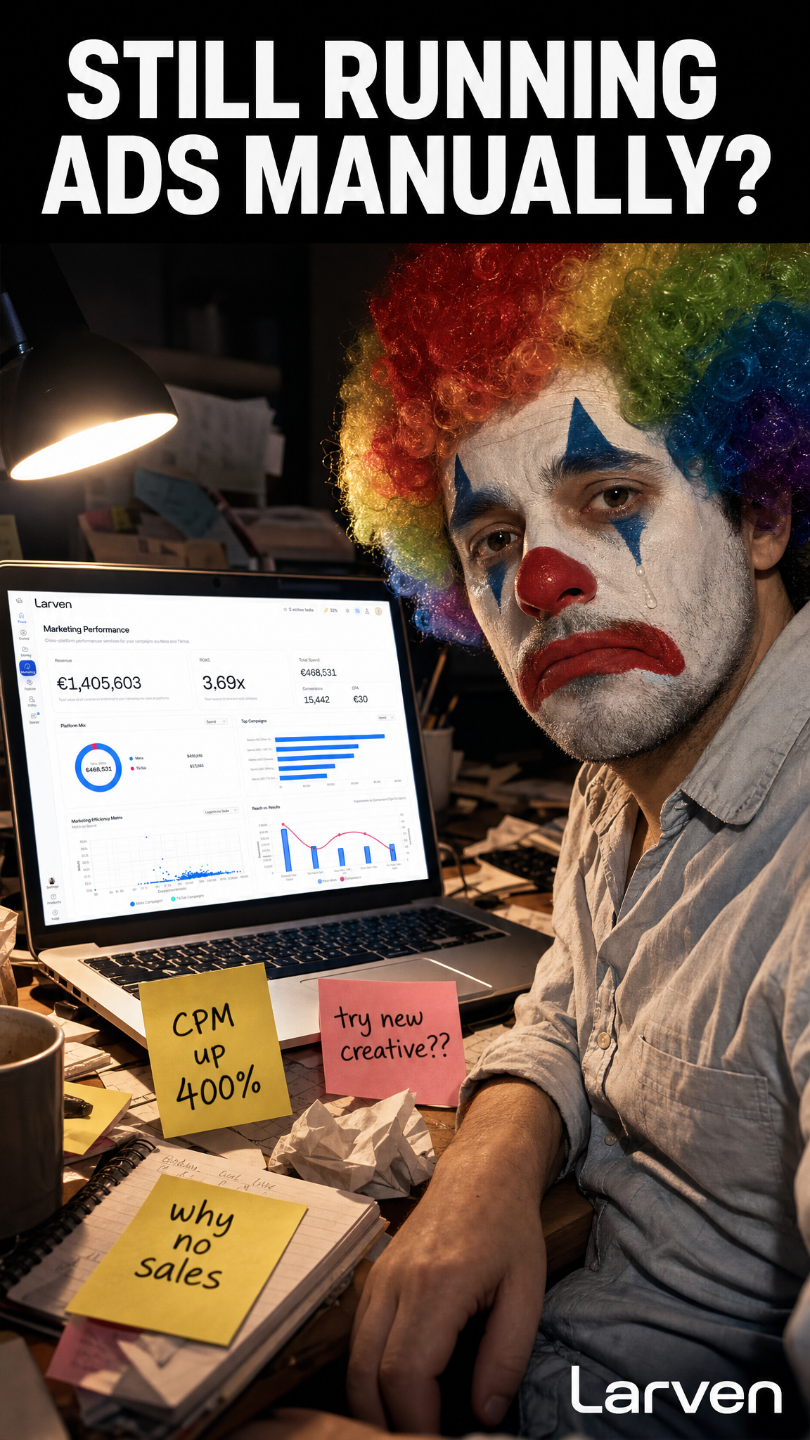 Larven AI Facebook ad