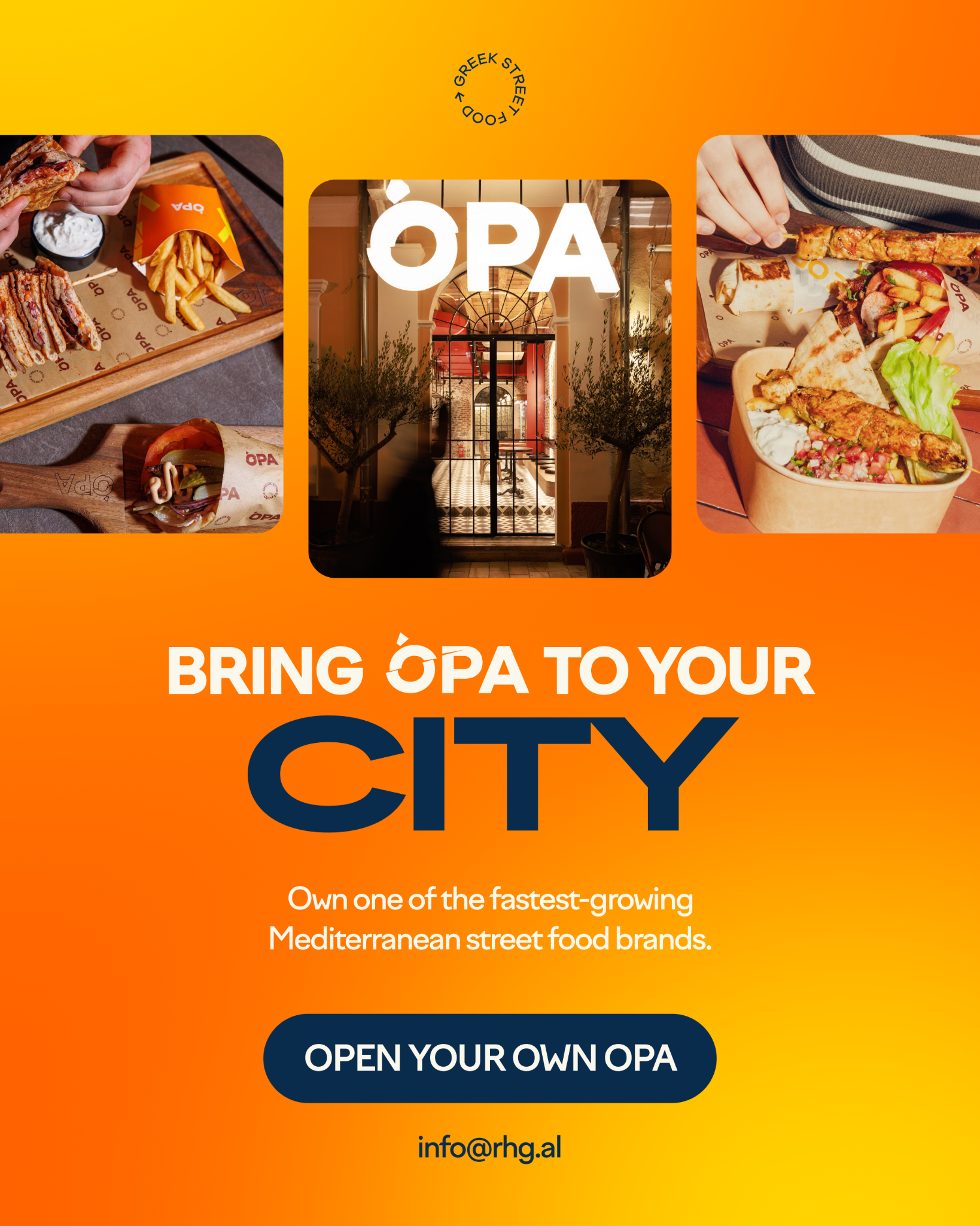 OPA - Greek Street Food Facebook ad