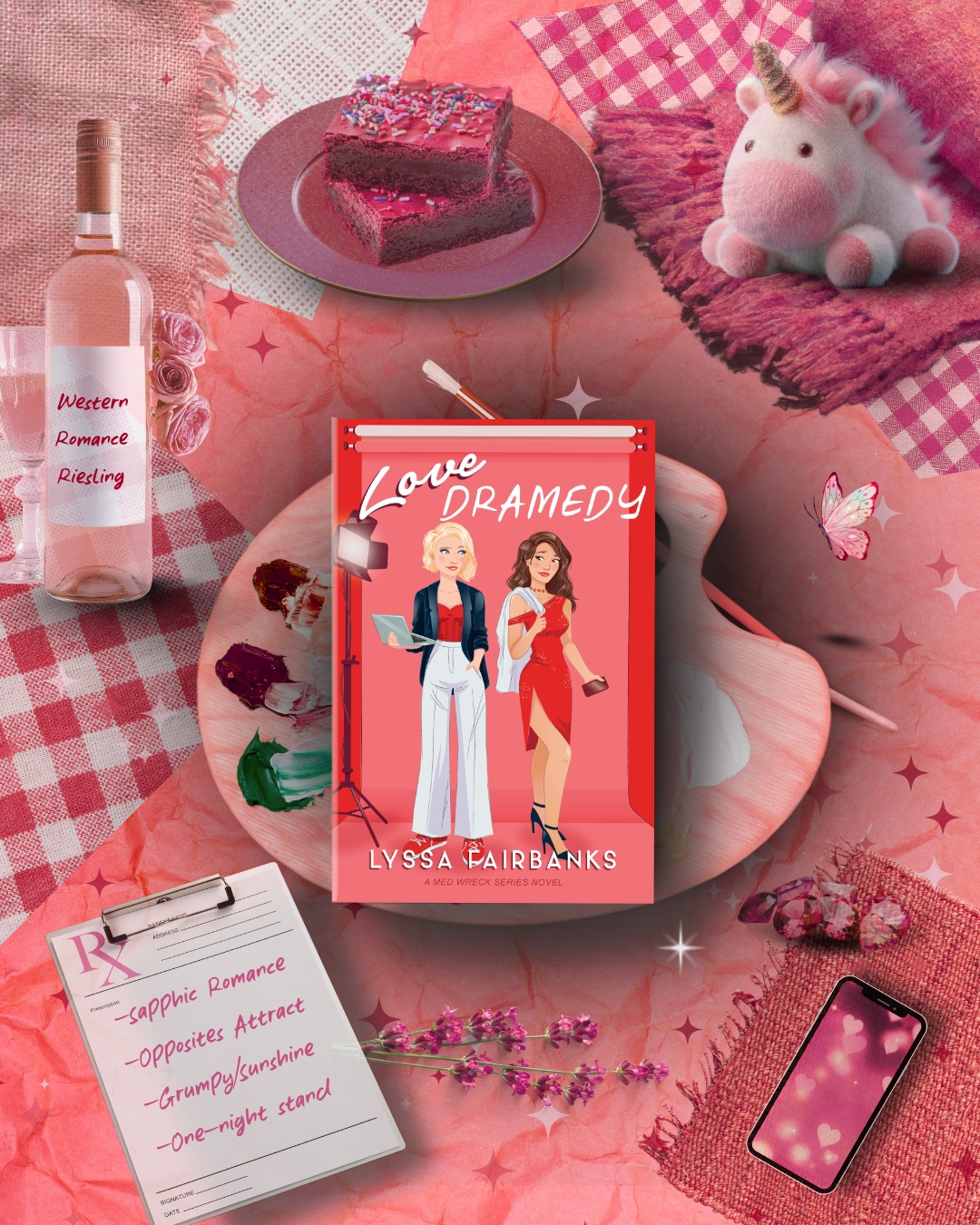 Lyssa Fairbanks Author Facebook ad: Did someone order sapphic chaos with a side…