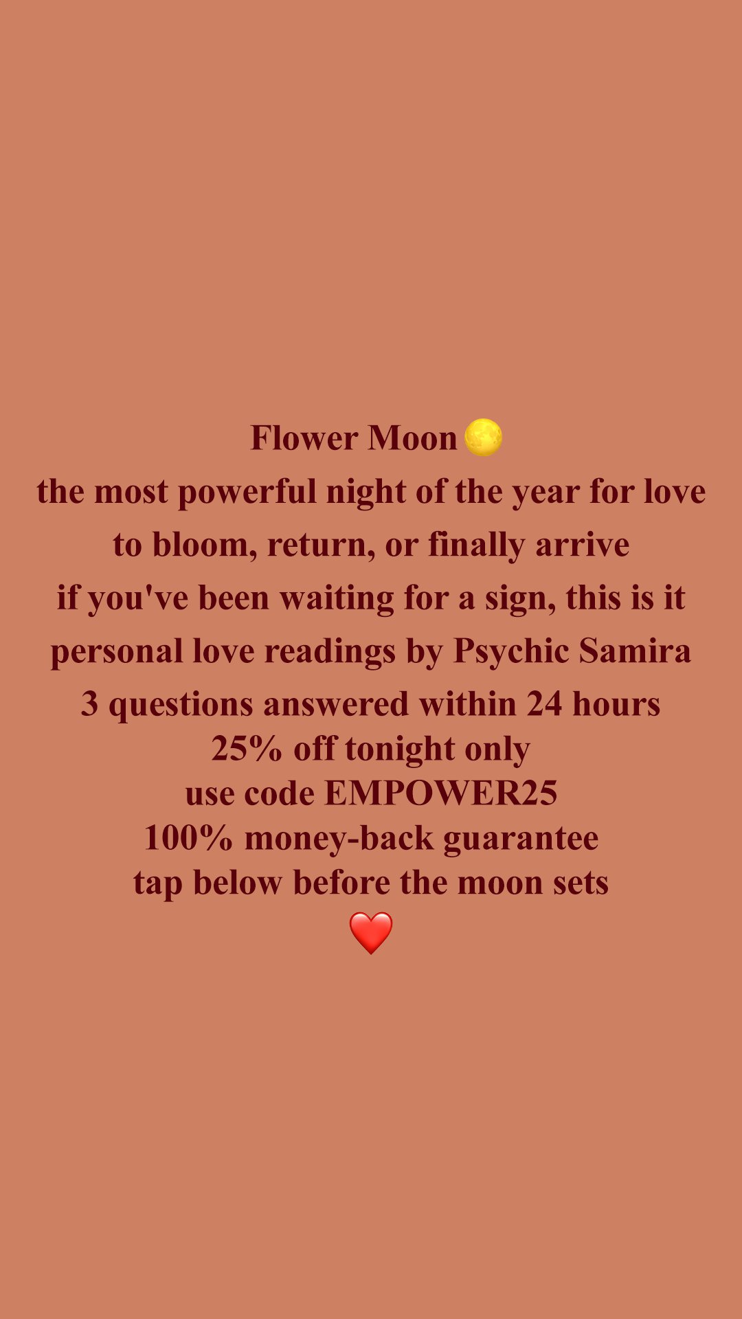 Psychic Samira Facebook ad