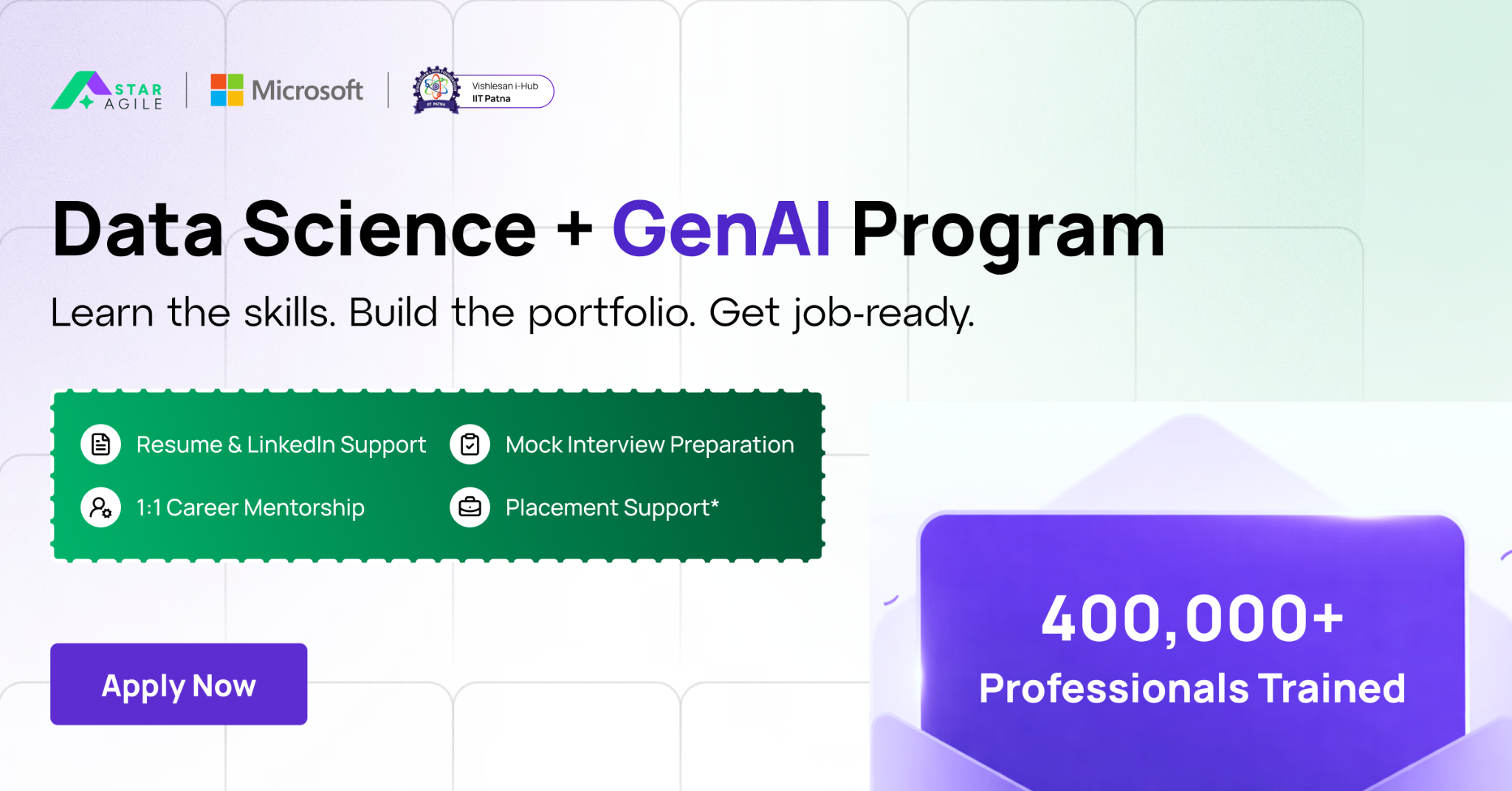 StarAgile Facebook ad: Master Data Science & GenAI