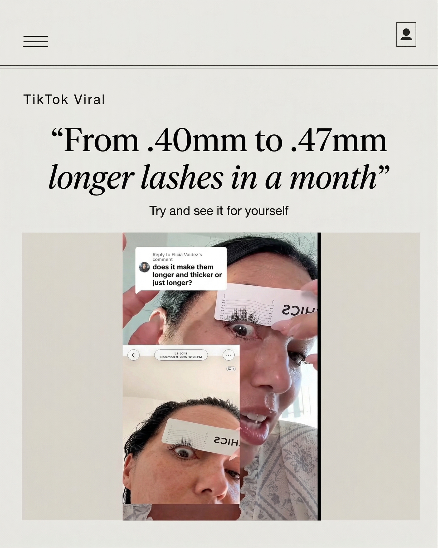 ForChics Beauty Facebook ad