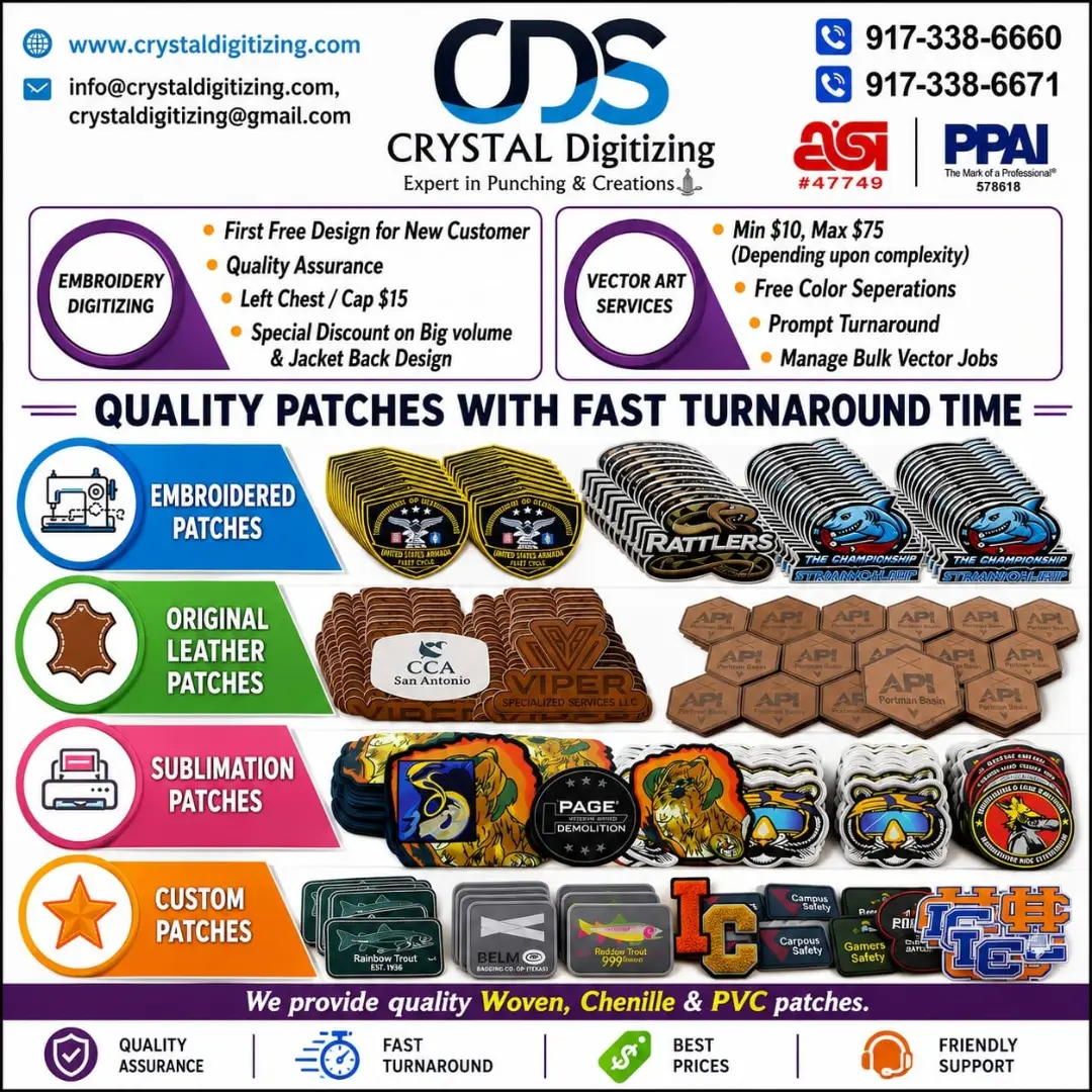 Crystal Digitizing Facebook ad: - Crystal Digitizing makes finest quality custom…