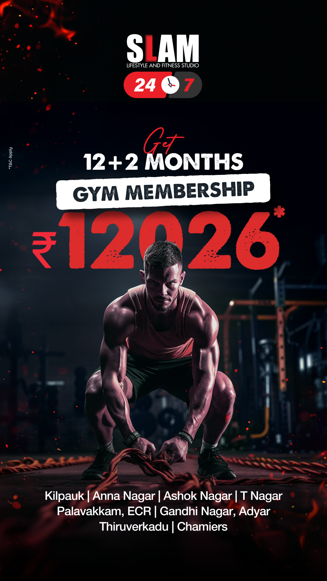 SLAM Lifestyle and Fitness Studio Facebook ad