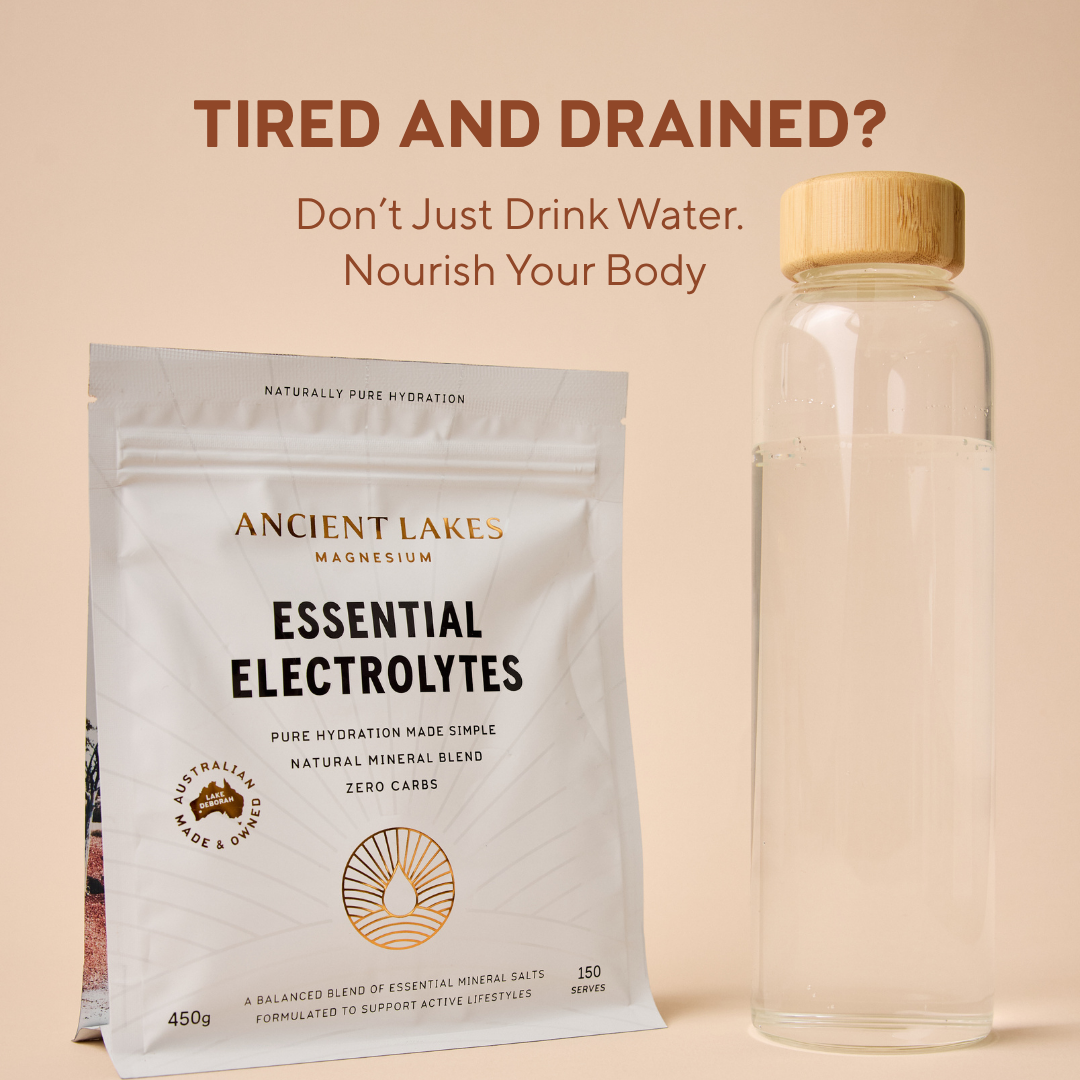 Ancient Lakes Magnesium Facebook ad: 100% Natural Electrolytes