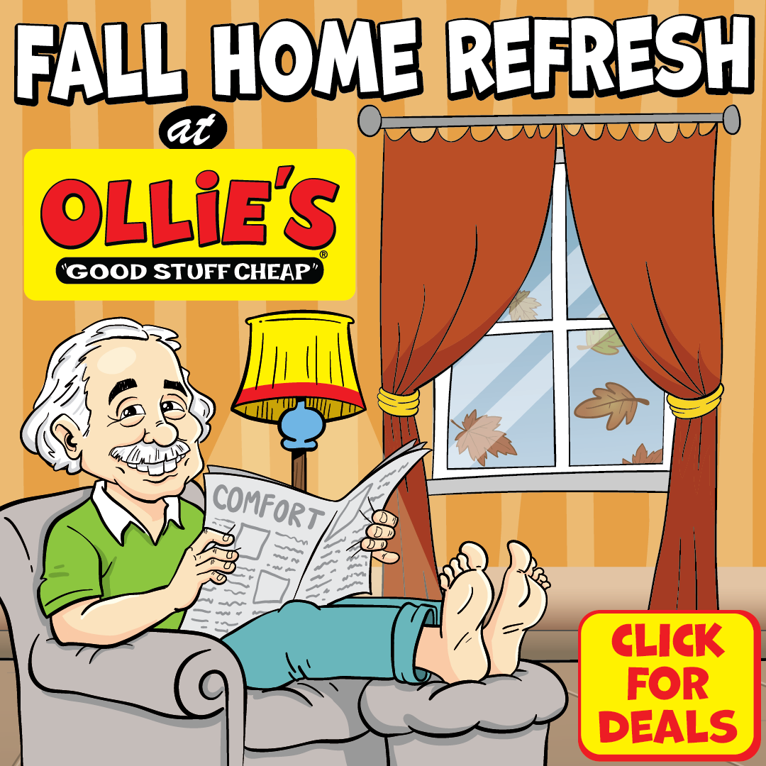Ollie's Facebook ad: Refresh Your Home for Less