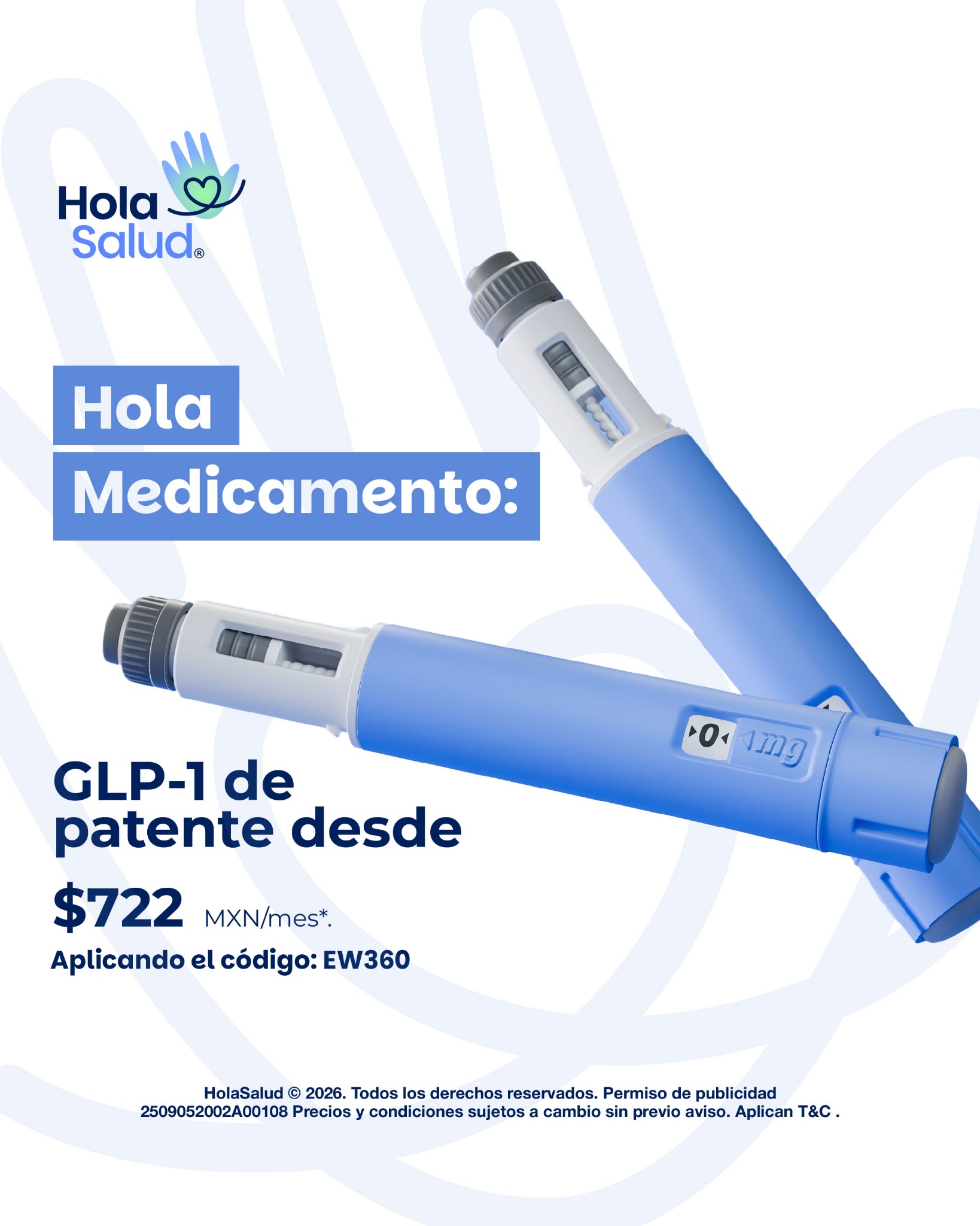 Hola Salud Facebook ad: Asegura tu tratamiento de última generación con envío…