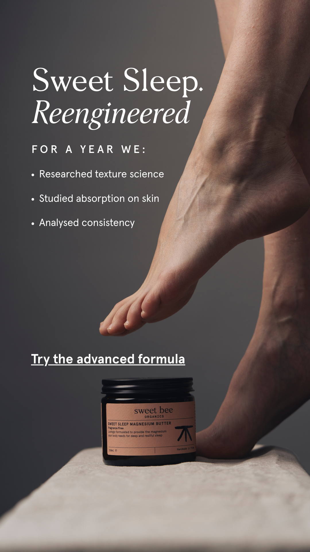 Sweet Bee Organics Facebook ad