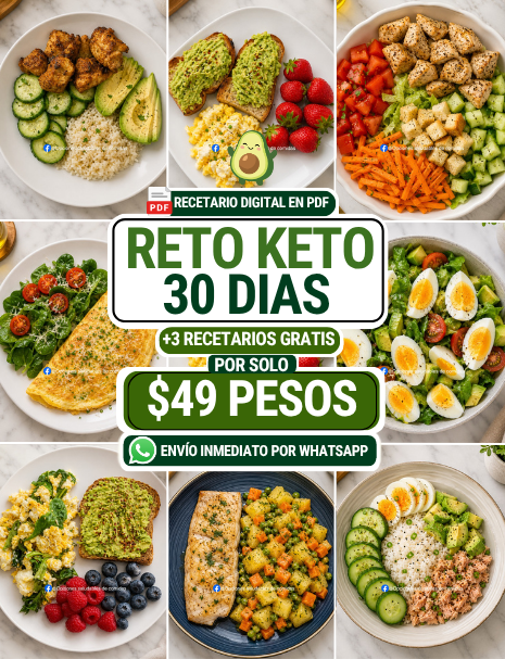 Vida Saludable I/AM Facebook ad: Reto KETO Por Solo $49 Pesos