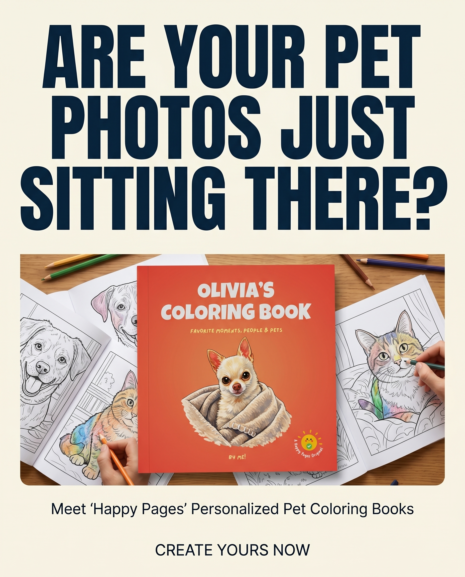 Happy Pages Facebook ad