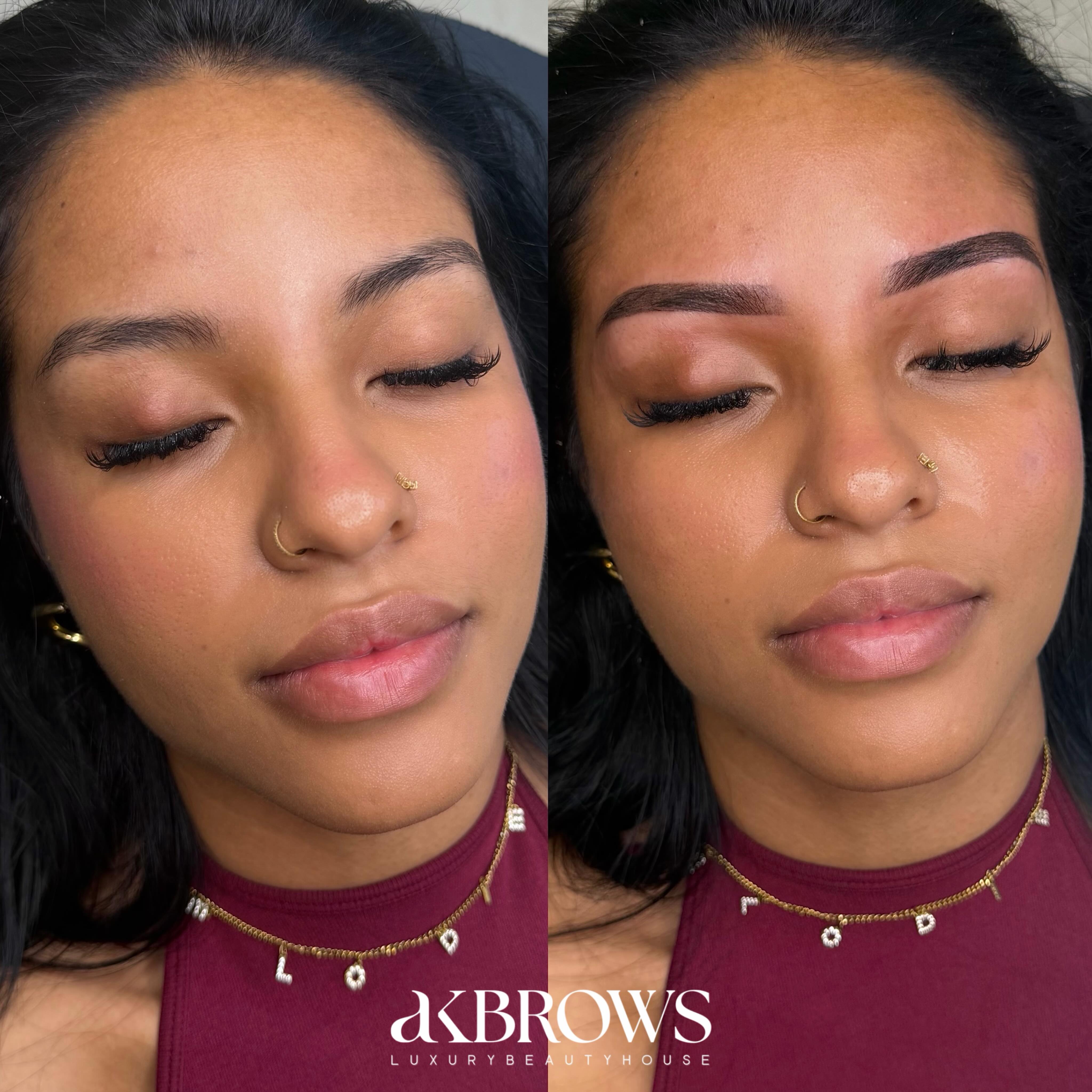 AK BROWS Facebook ad: MICROSHADING