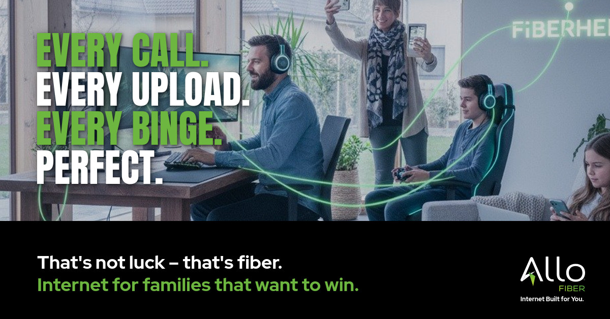 ALLO Fiber Nebraska Facebook ad from Jun 22, 2026