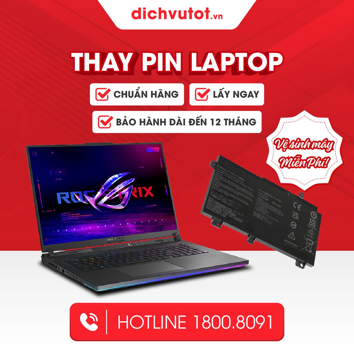 Dịch Vụ Tốt - Chuỗi Sửa Chữa Điện Thoại, Laptop, PC, Gaming Gear Toàn Quốc Facebook ad
