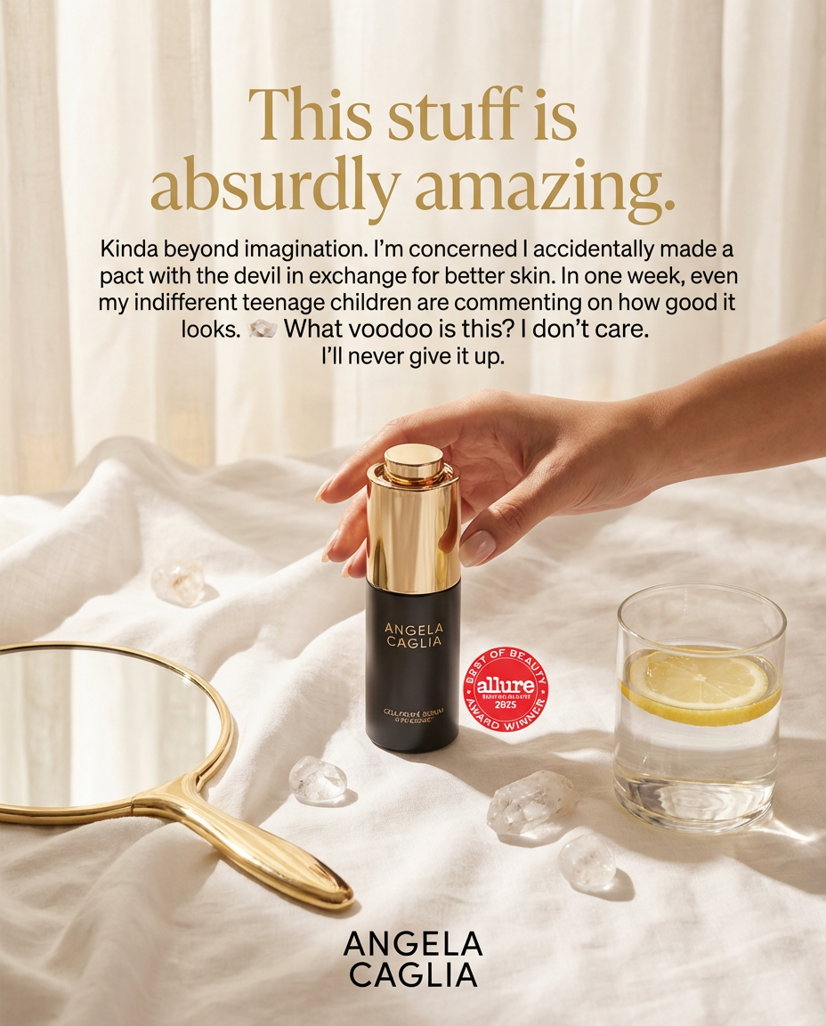 Angela Caglia Skincare Facebook ad