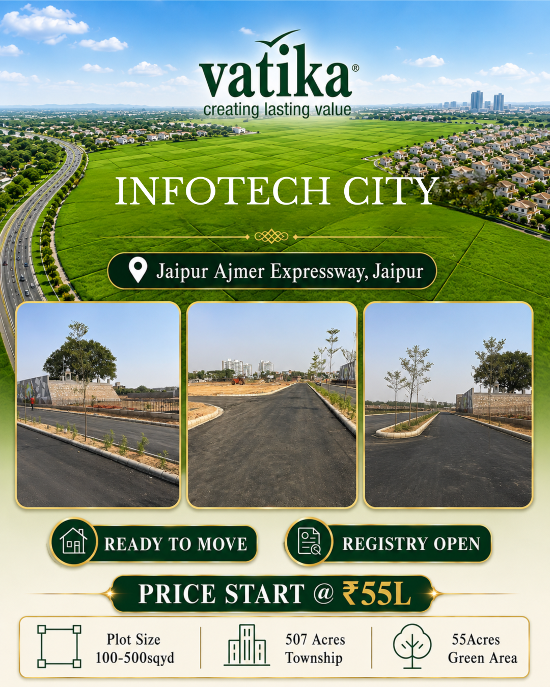 Investment strategy Facebook ad: Investment start from ₹55L