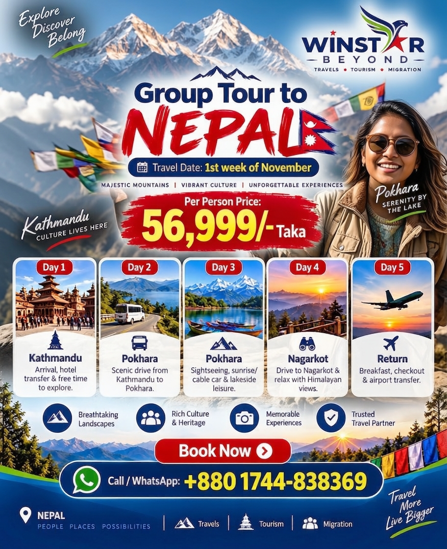 WinStar Beyond Facebook ad: Full Nepal Trip only at 56,999/- Taka