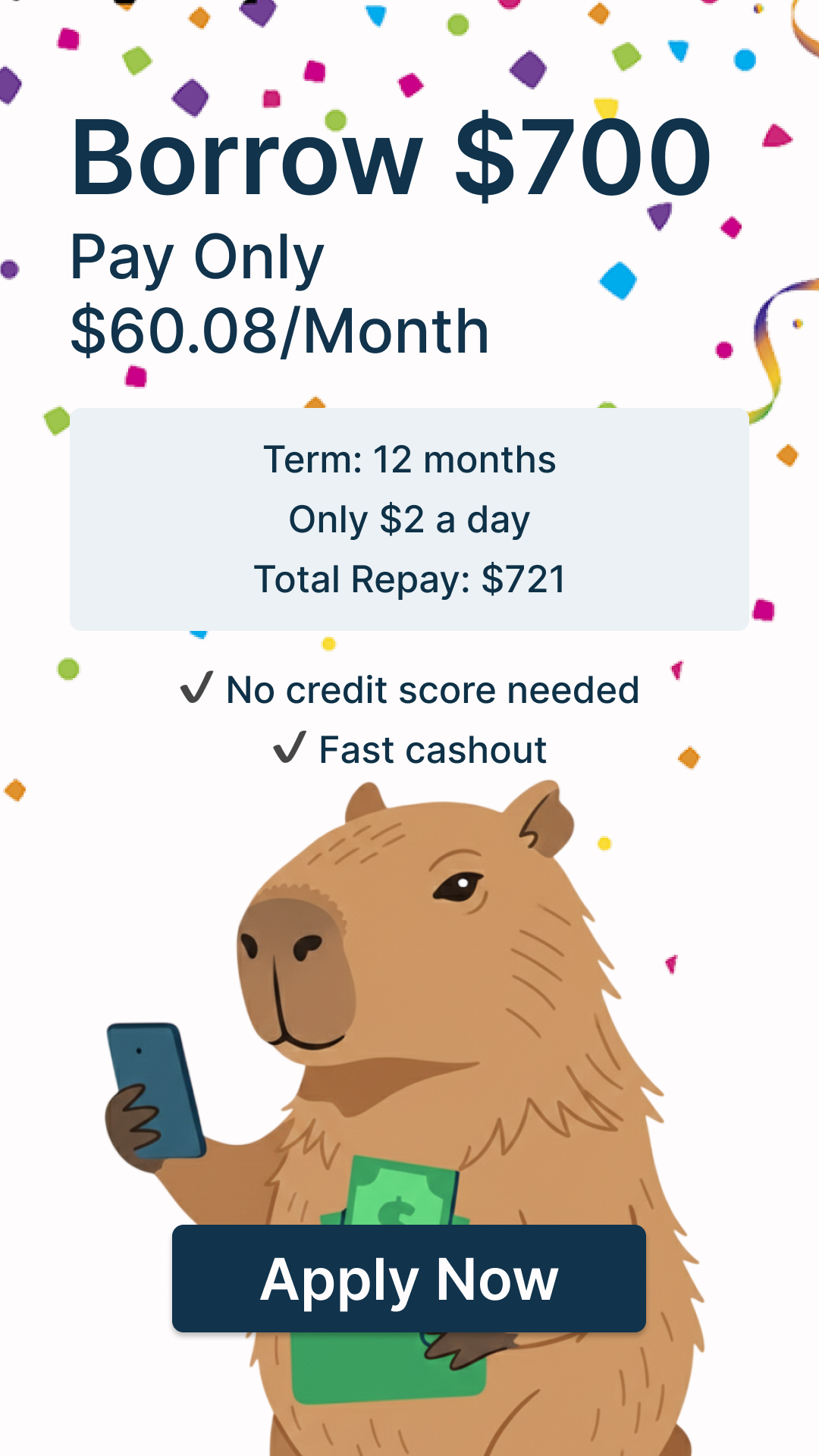 Credo App Services Facebook ad from Mar 12, 2026